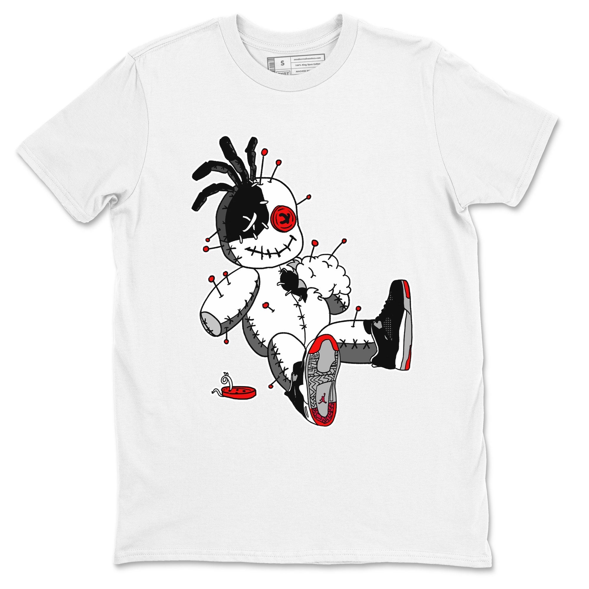 Voodoo Doll snkmatch Tees - Air Jordan 4 Bred Reimagined