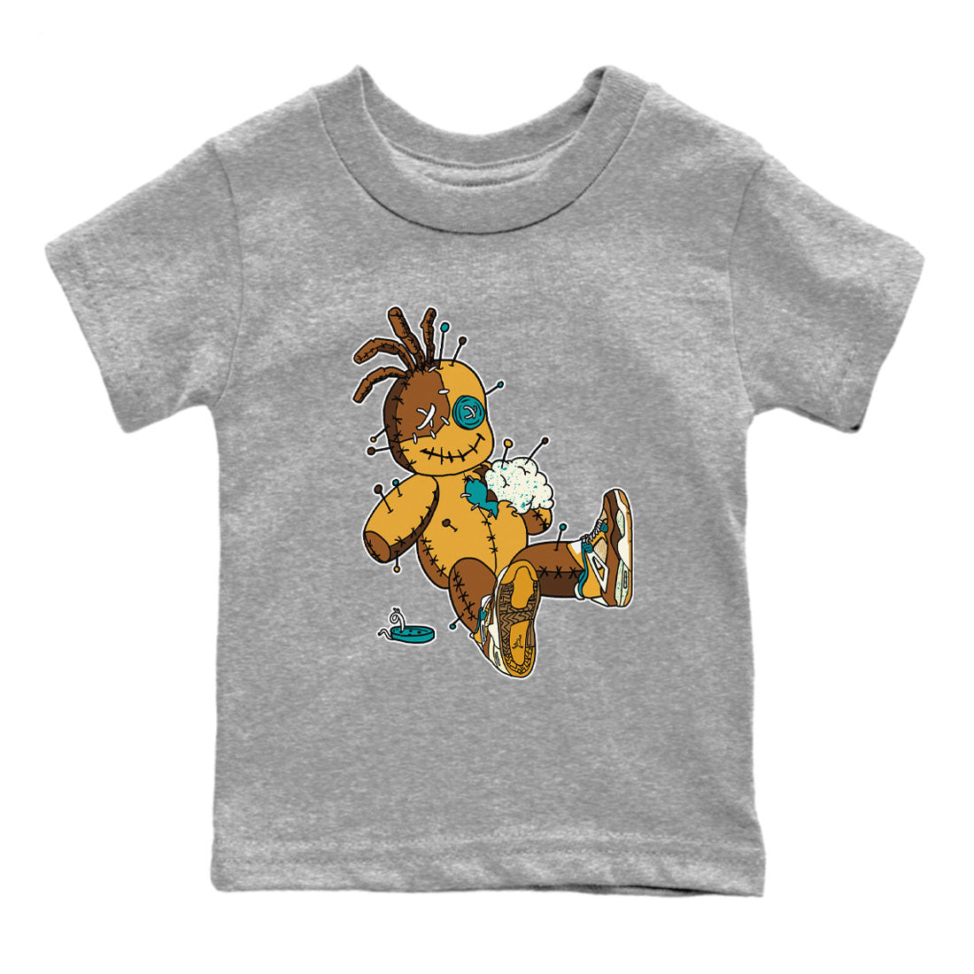 Voodoo Doll snkmatch Tee Kids - Air Jordan 4 Cacao Wow