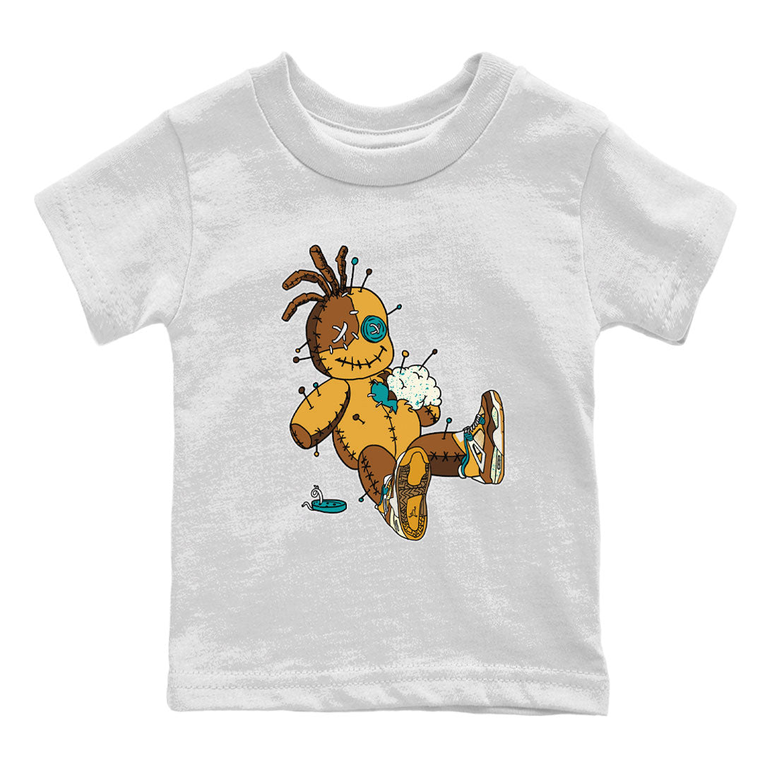 Voodoo Doll snkmatch Tee Kids - Air Jordan 4 Cacao Wow