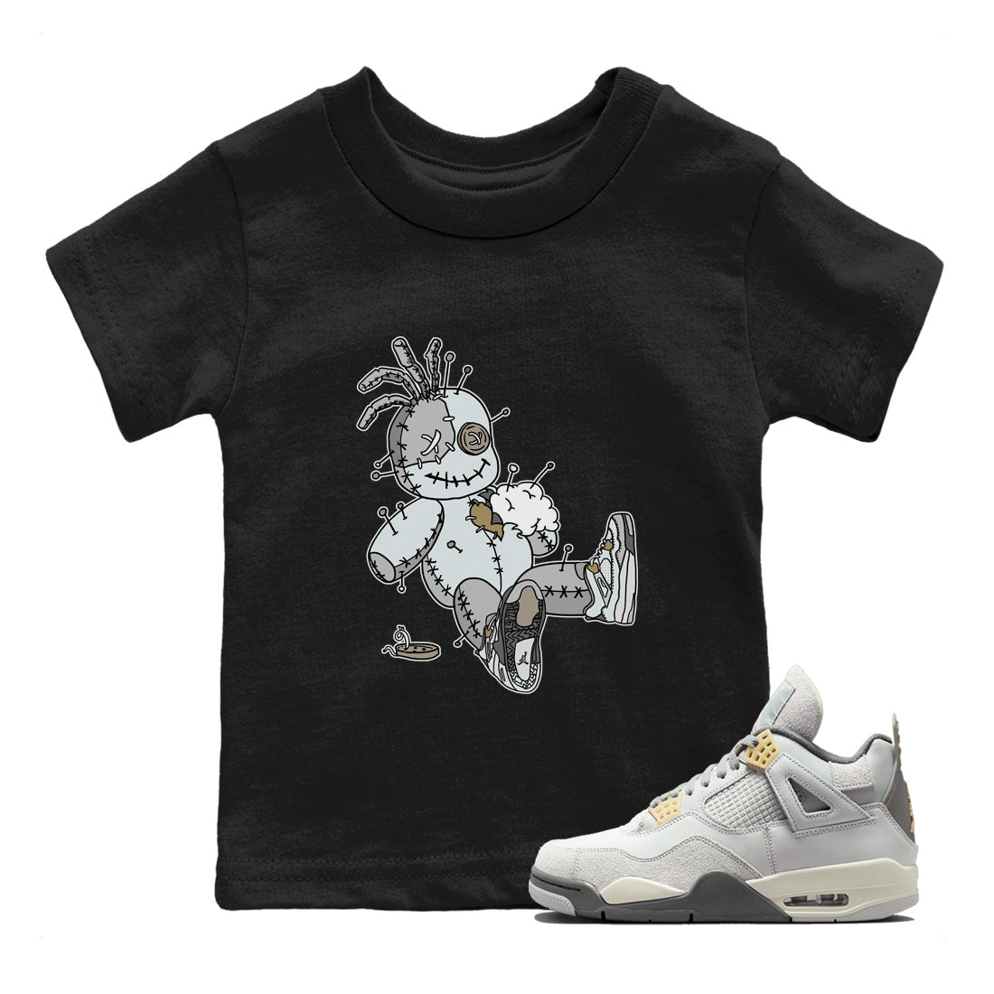 Voodoo Doll Kids Tops - Air Jordan 4 Craft