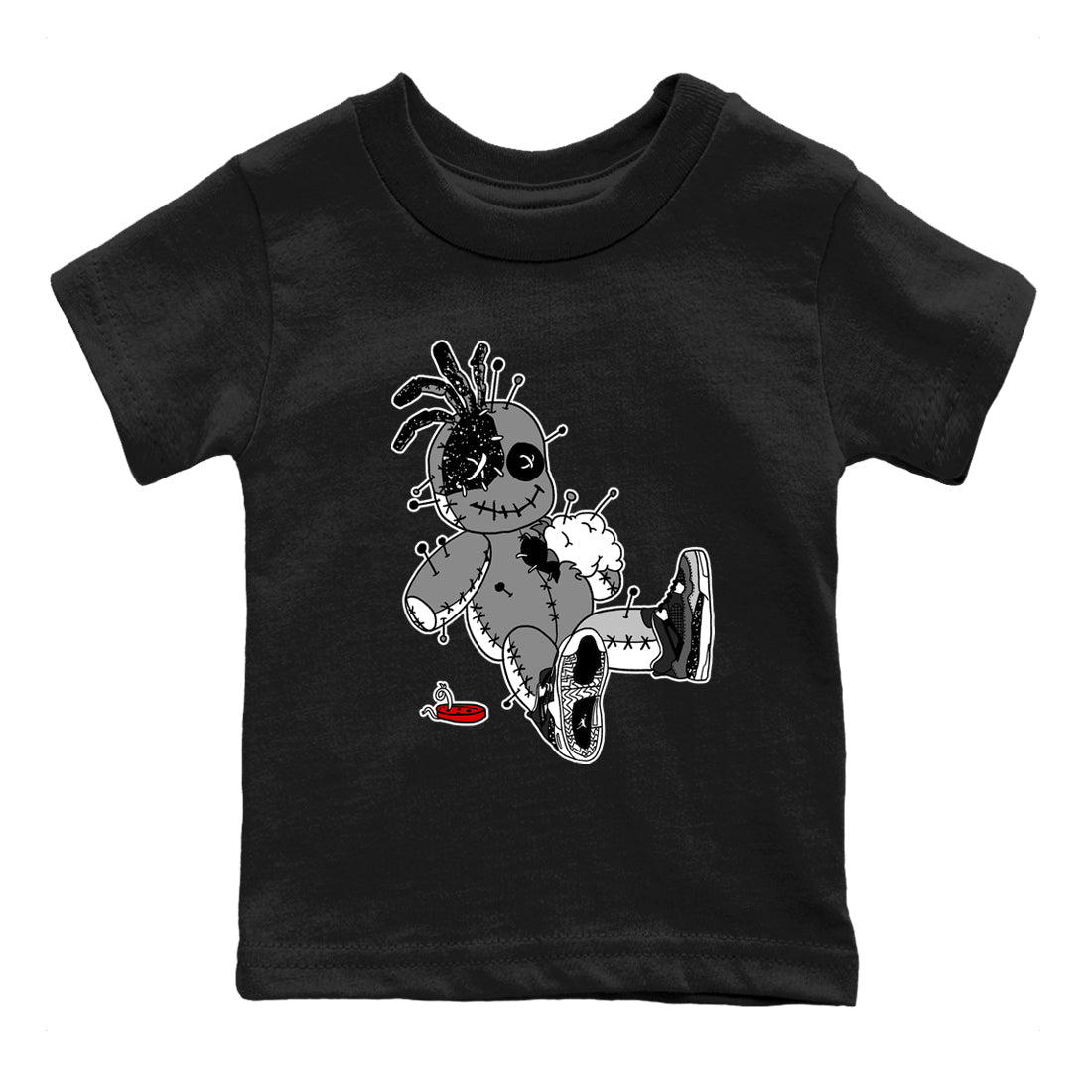 Voodoo Doll snkmatch Tees Kids - Air Jordan 4 Fear