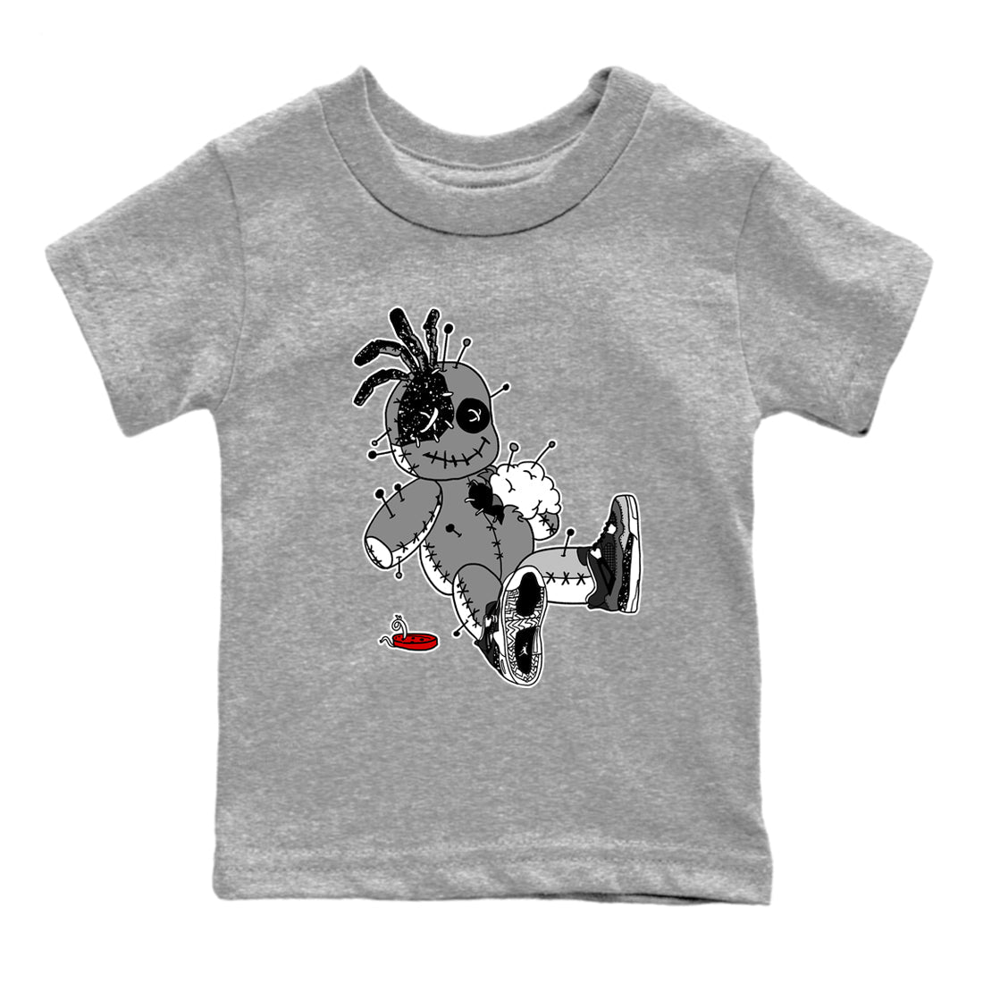 Voodoo Doll snkmatch Tees Kids - Air Jordan 4 Fear