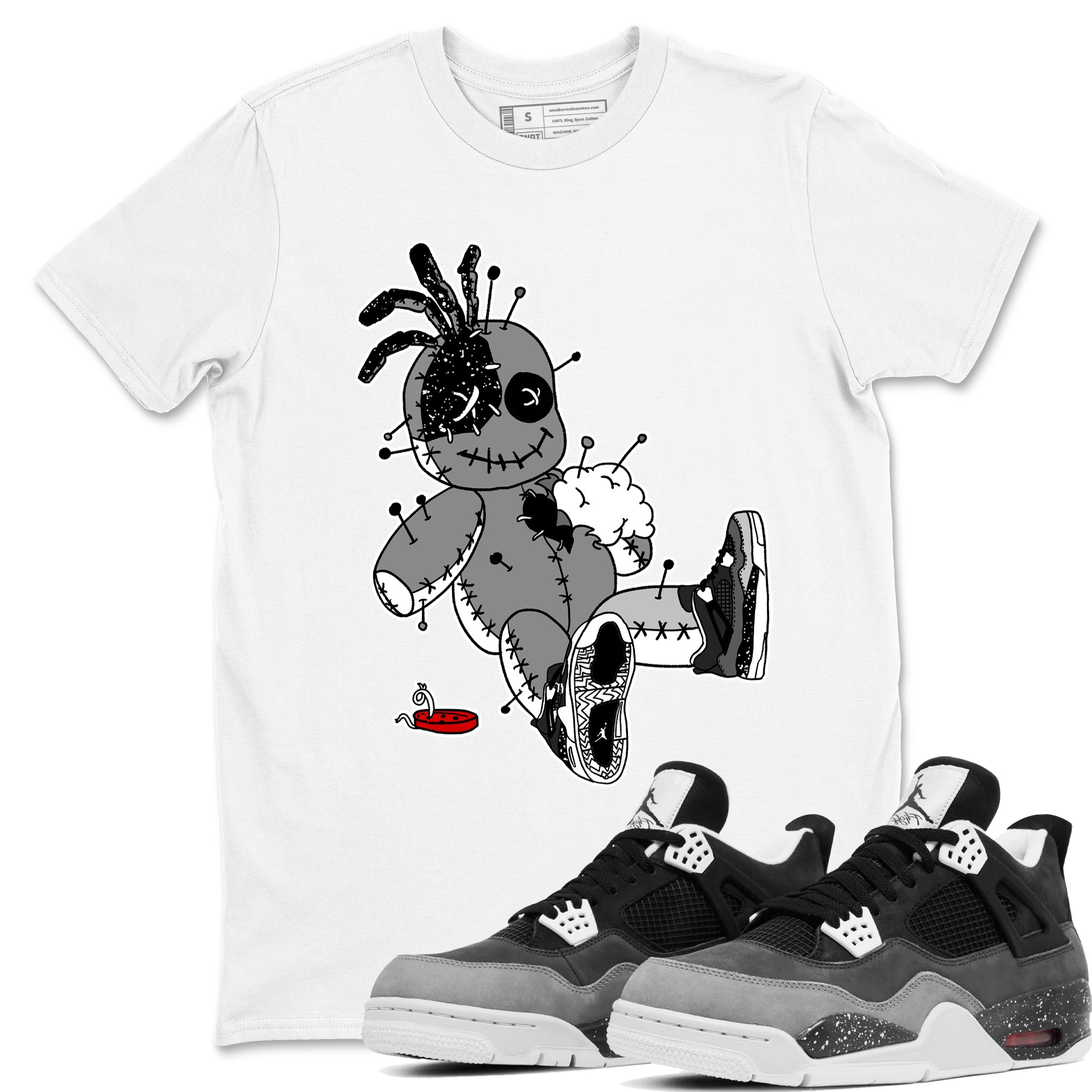 Voodoo Doll snkmatch Tees - Air Jordan 4 Fear
