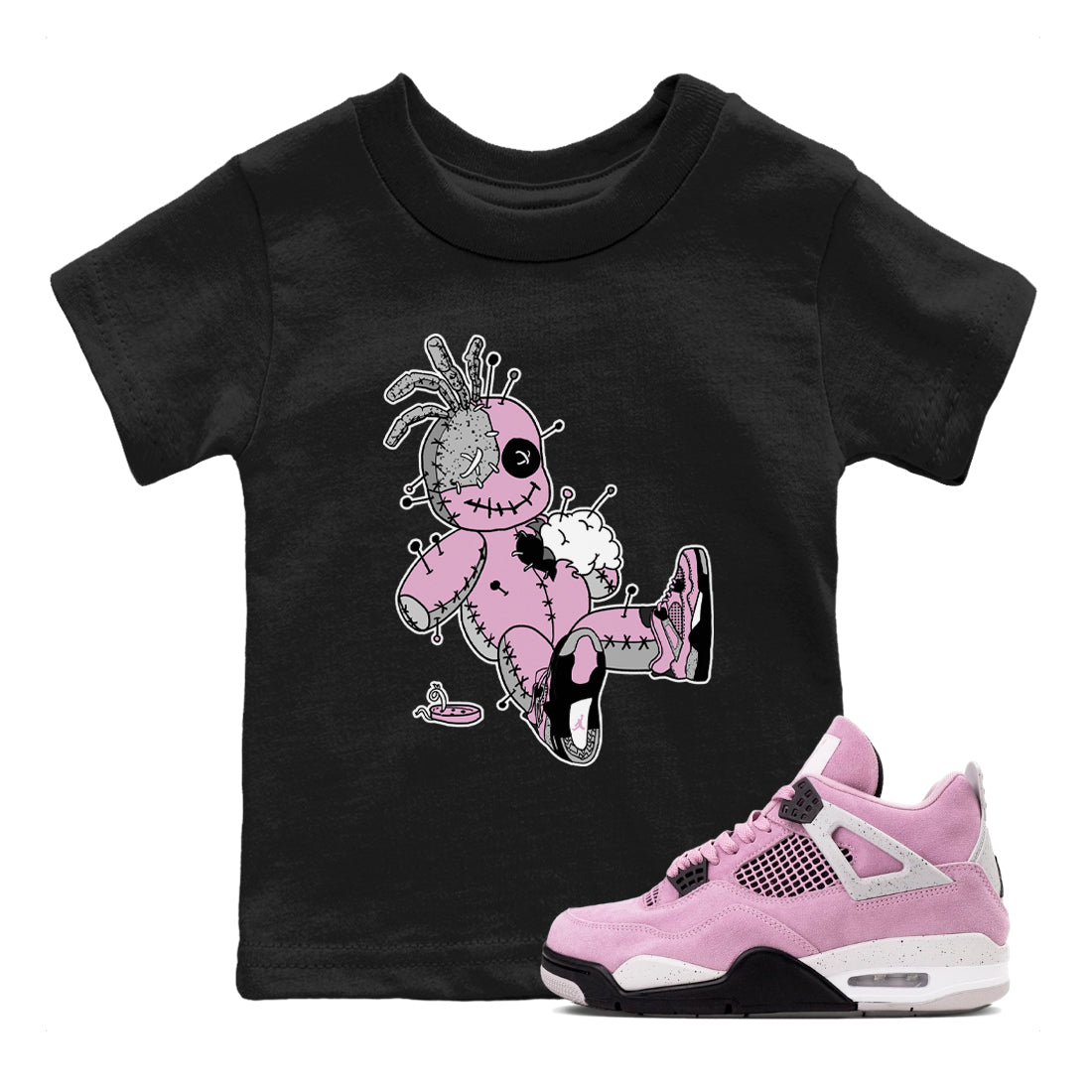 Voodoo Doll snkmatch Tees Kids - Air Jordan 4 Orchid