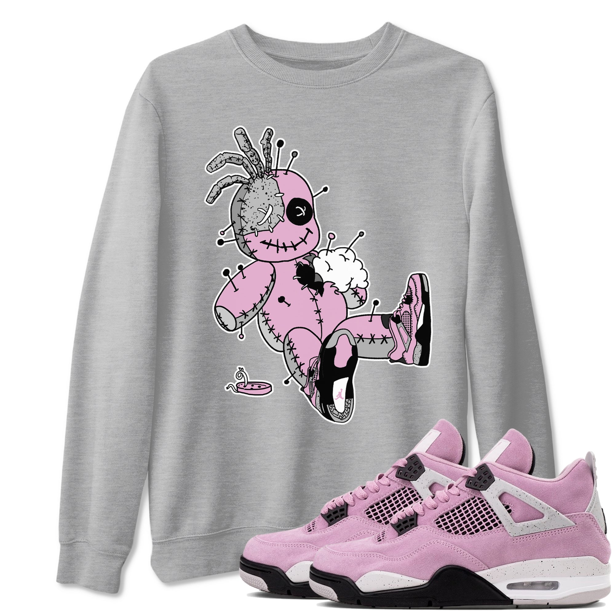 Voodoo Doll snkmatch Tees - Air Jordan 4 Orchid