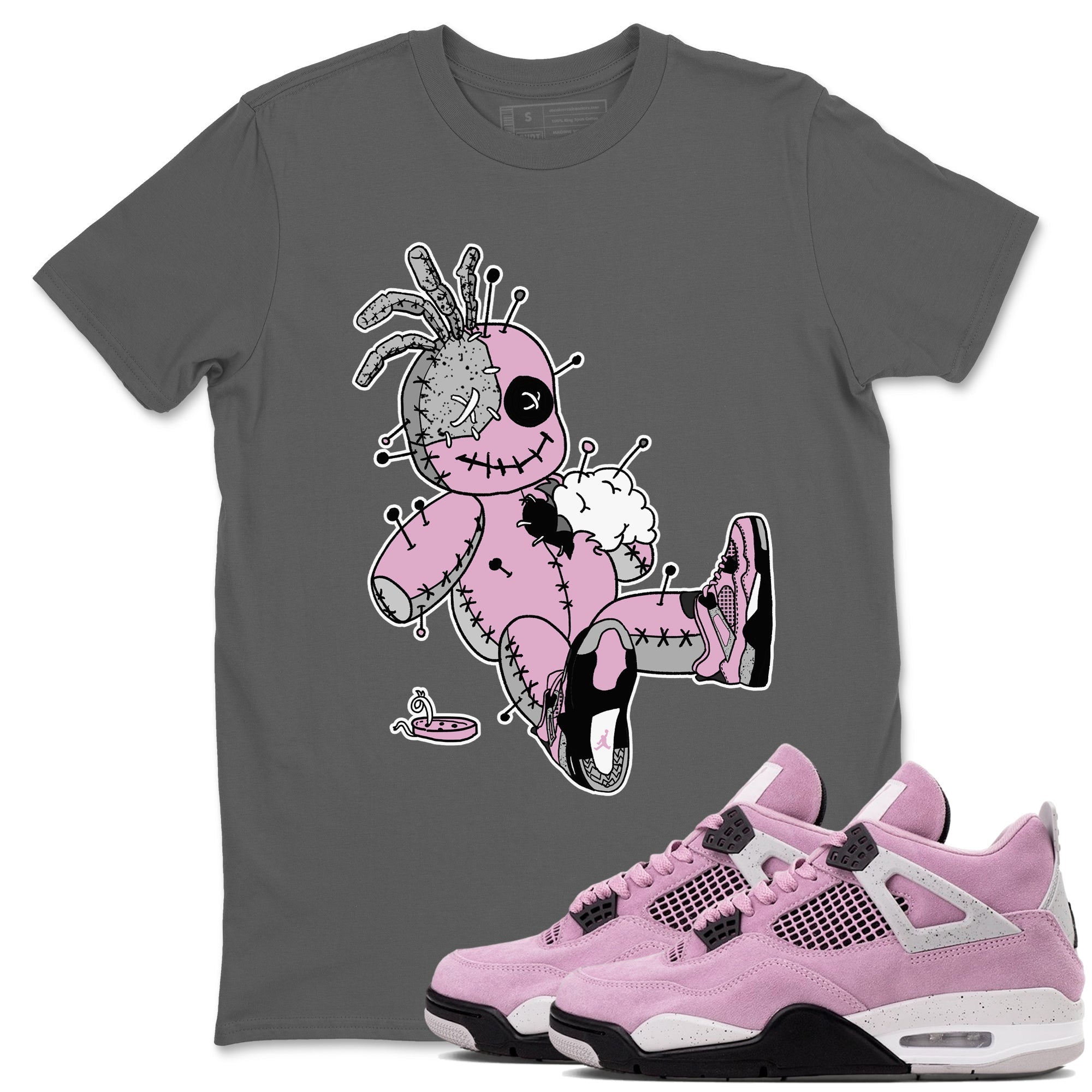 Voodoo Doll snkmatch Tees - Air Jordan 4 Orchid