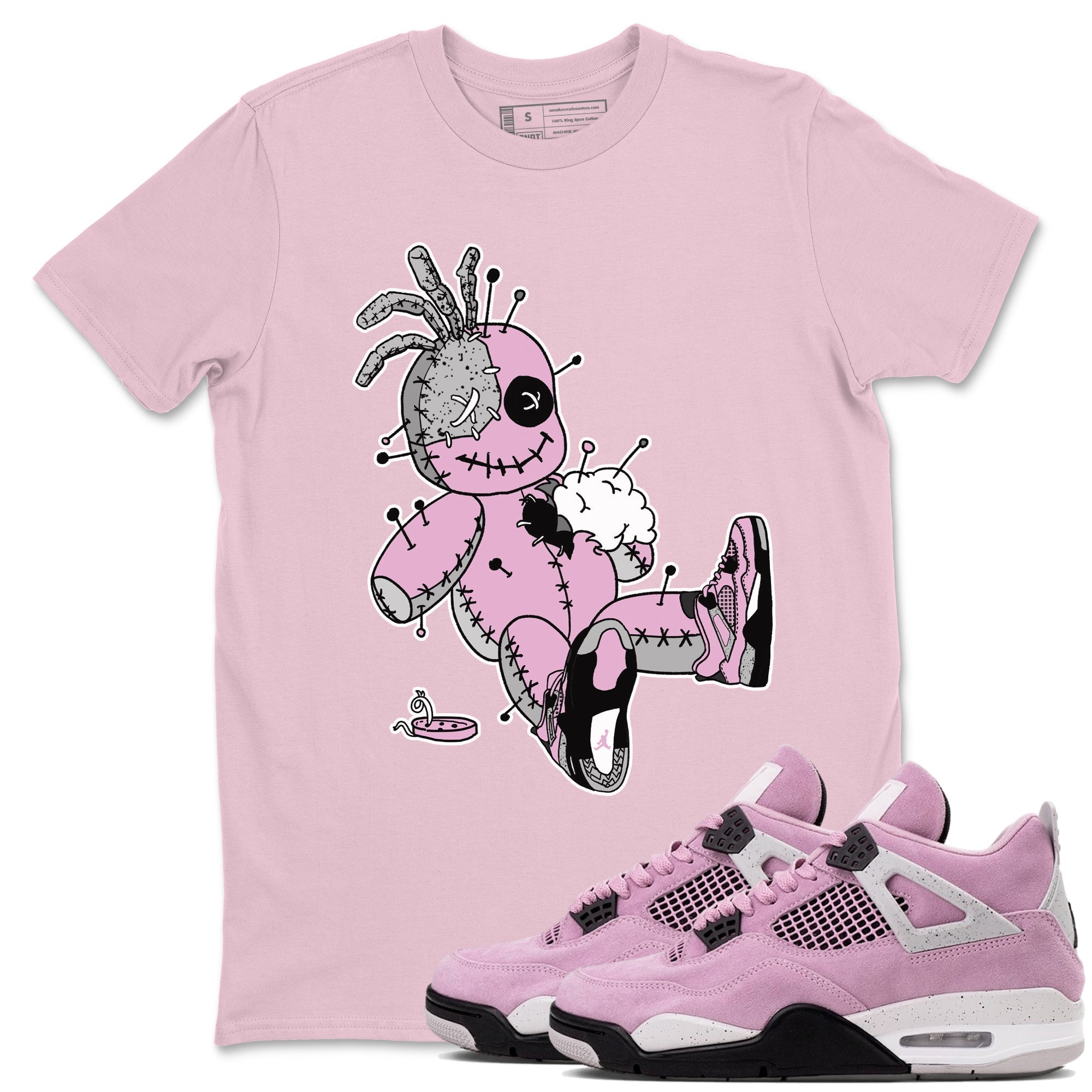 Voodoo Doll snkmatch Tees - Air Jordan 4 Orchid