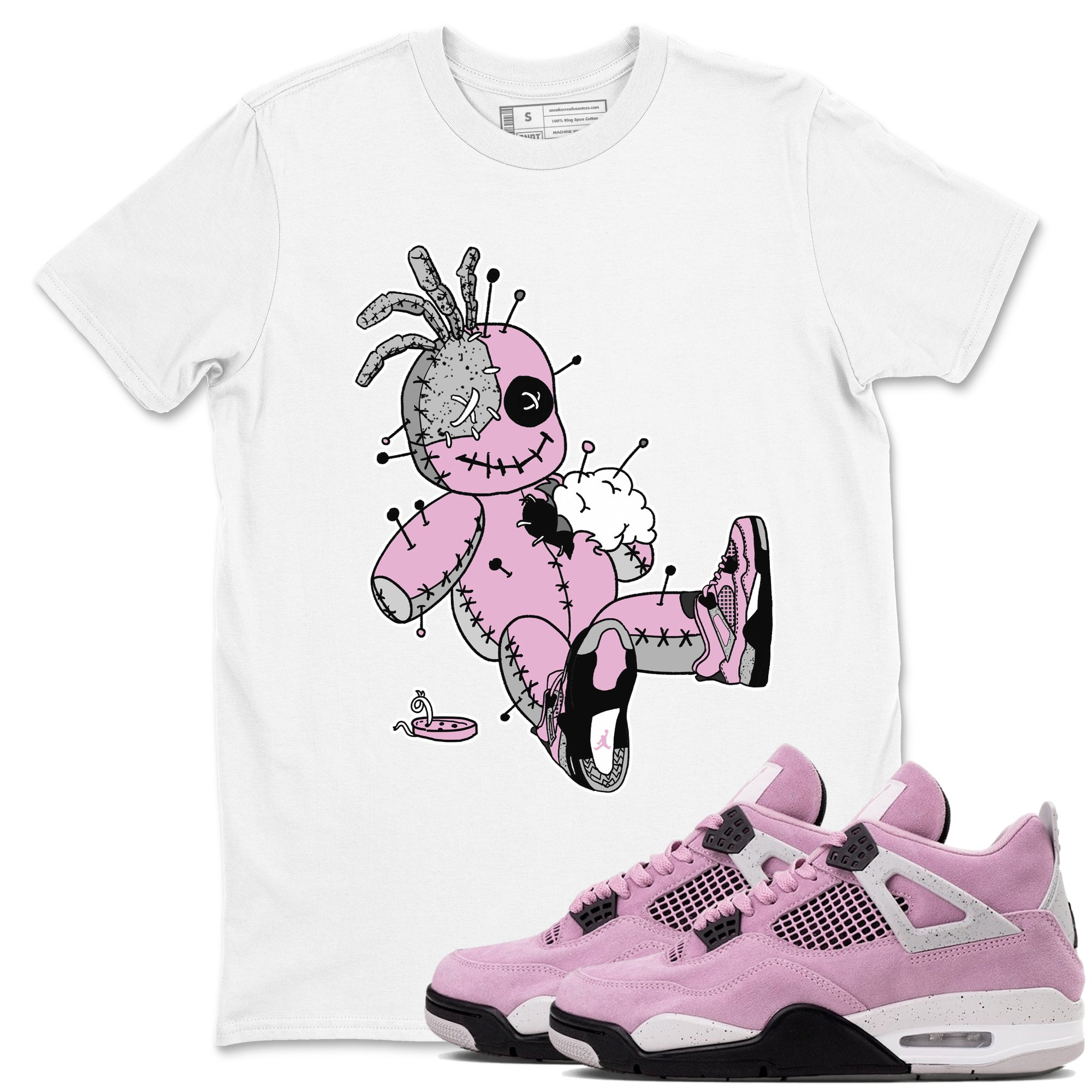 Voodoo Doll snkmatch Tees - Air Jordan 4 Orchid