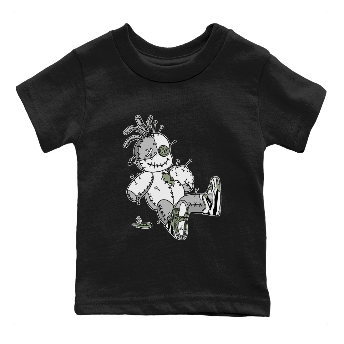 Voodoo Doll Kids Tops - Air Jordan 4 Seafoam