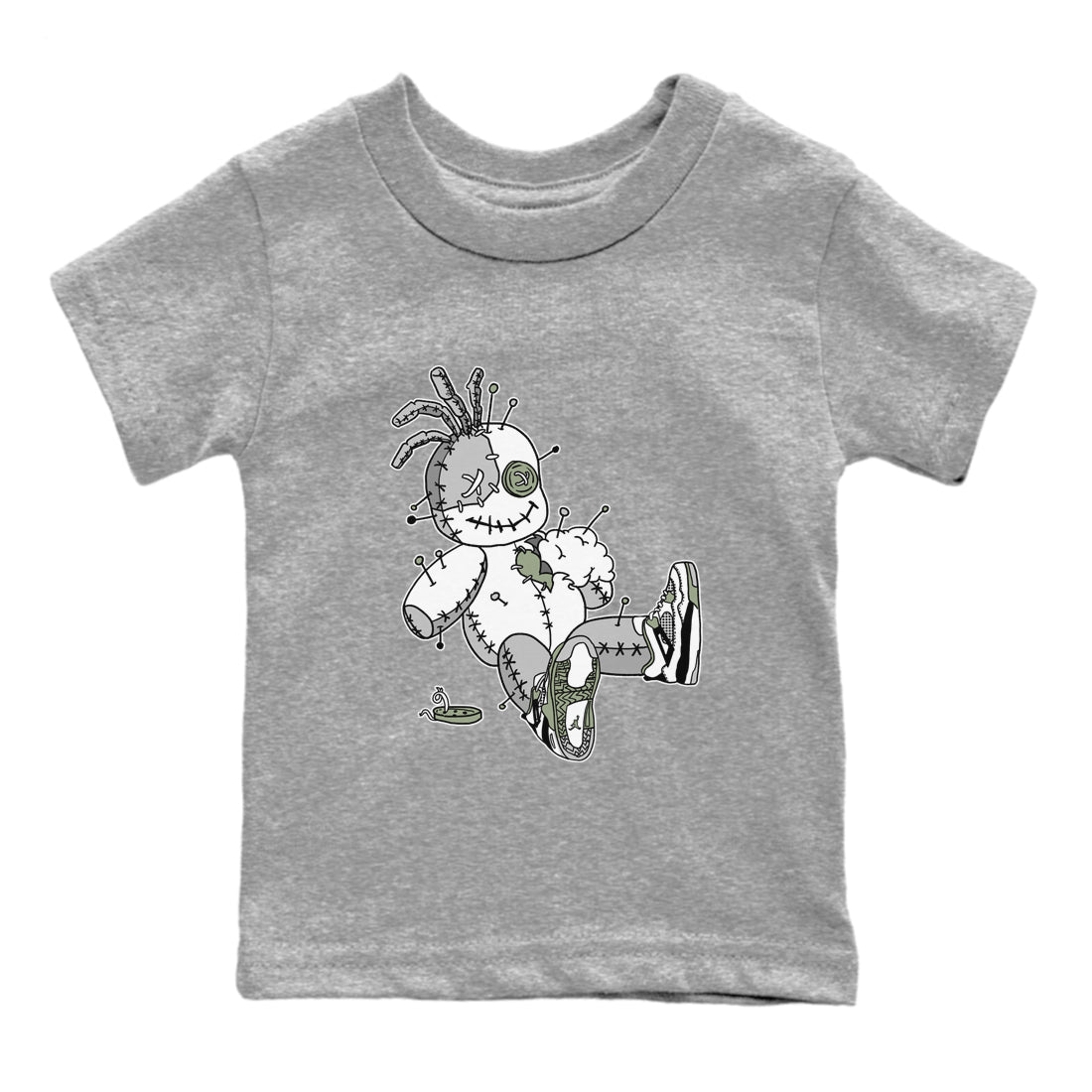 Voodoo Doll Kids Tops - Air Jordan 4 Seafoam