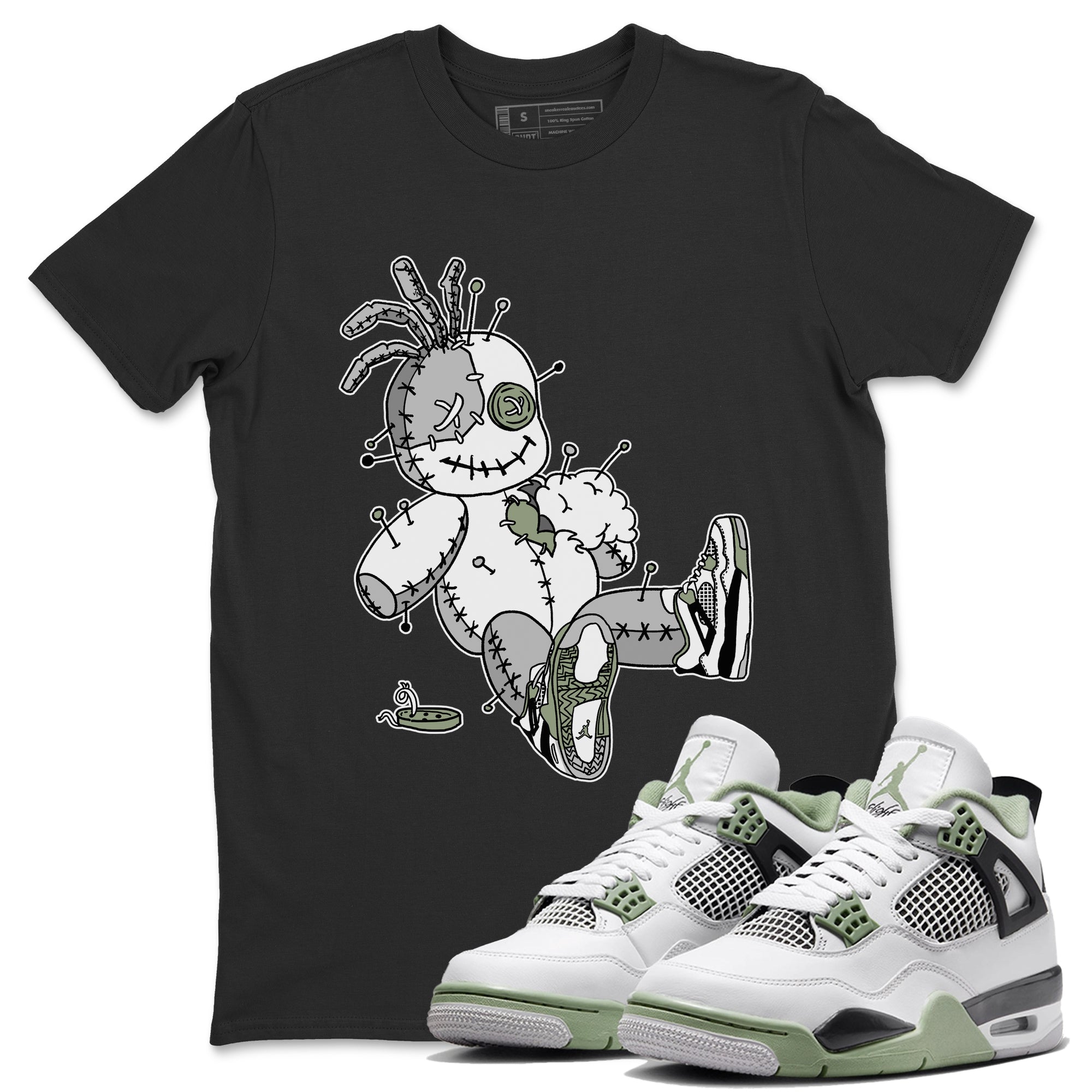 Voodoo Doll Unisex Tops - Air Jordan 4 Seafoam