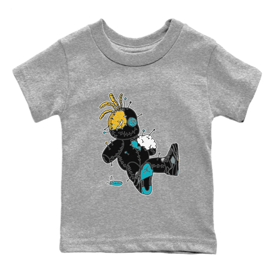 Voodoo Doll Kids Tops - Air Jordan 5 Aqua
