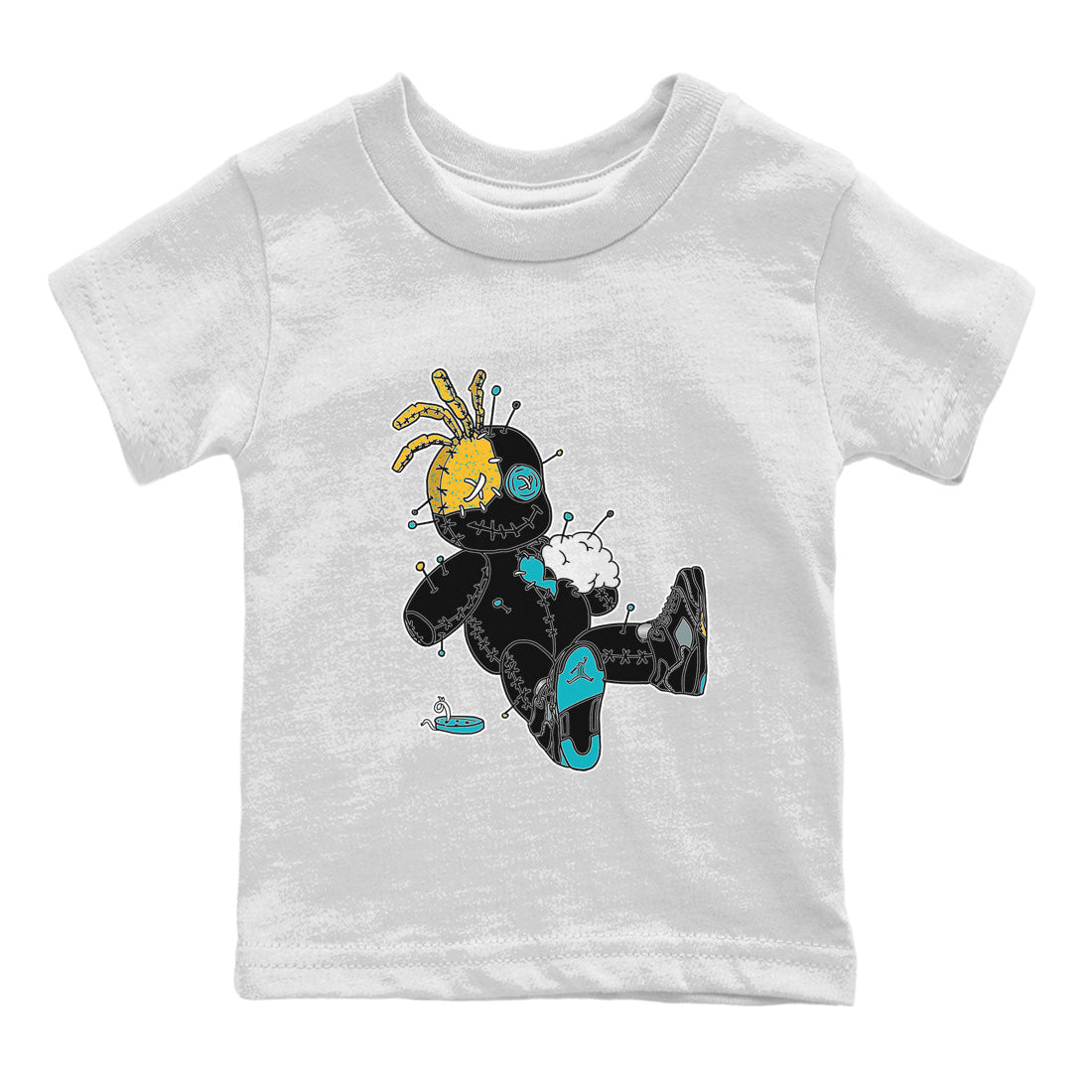 Voodoo Doll Kids Tops - Air Jordan 5 Aqua