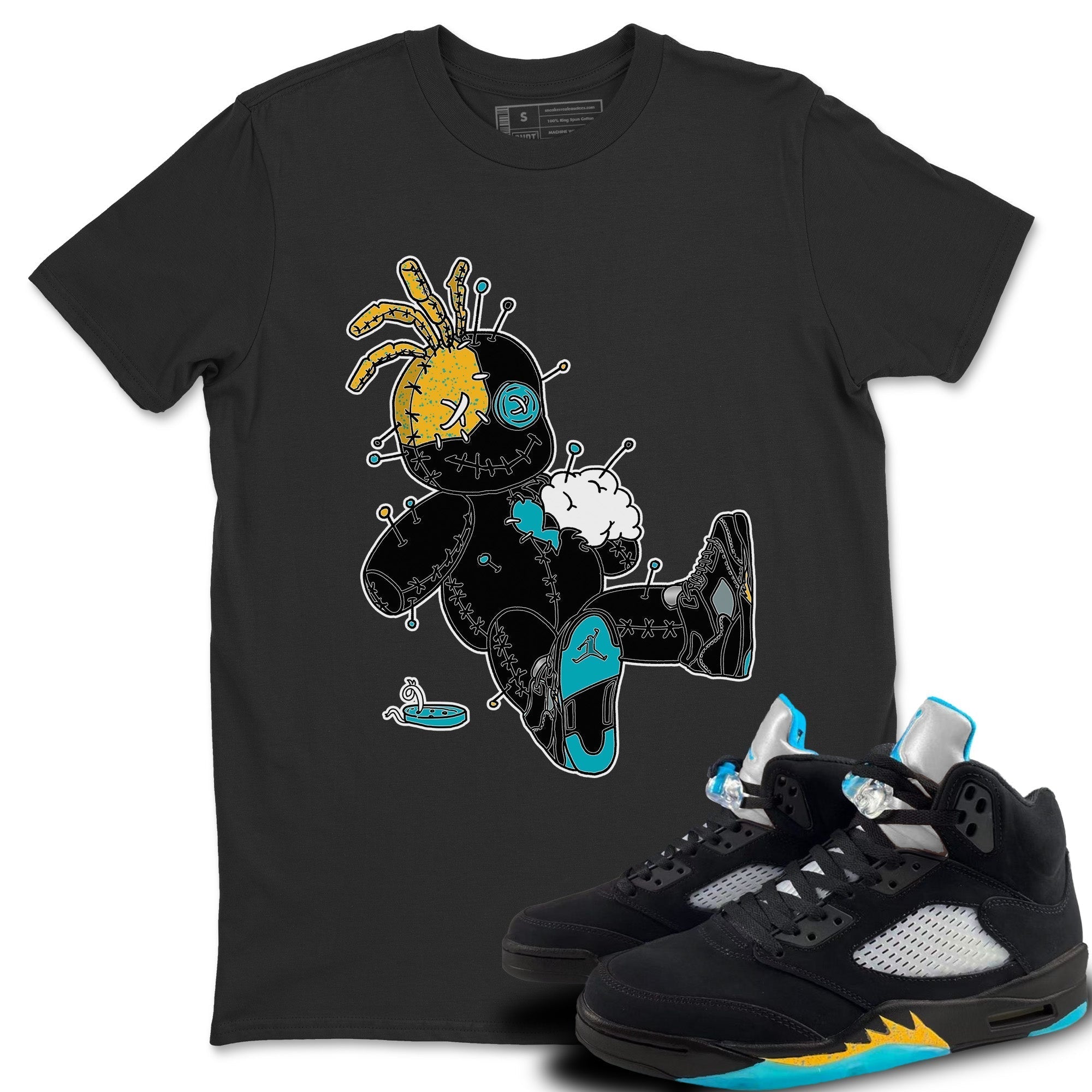 Voodoo Doll Unisex Tops - Air Jordan 5 Aqua
