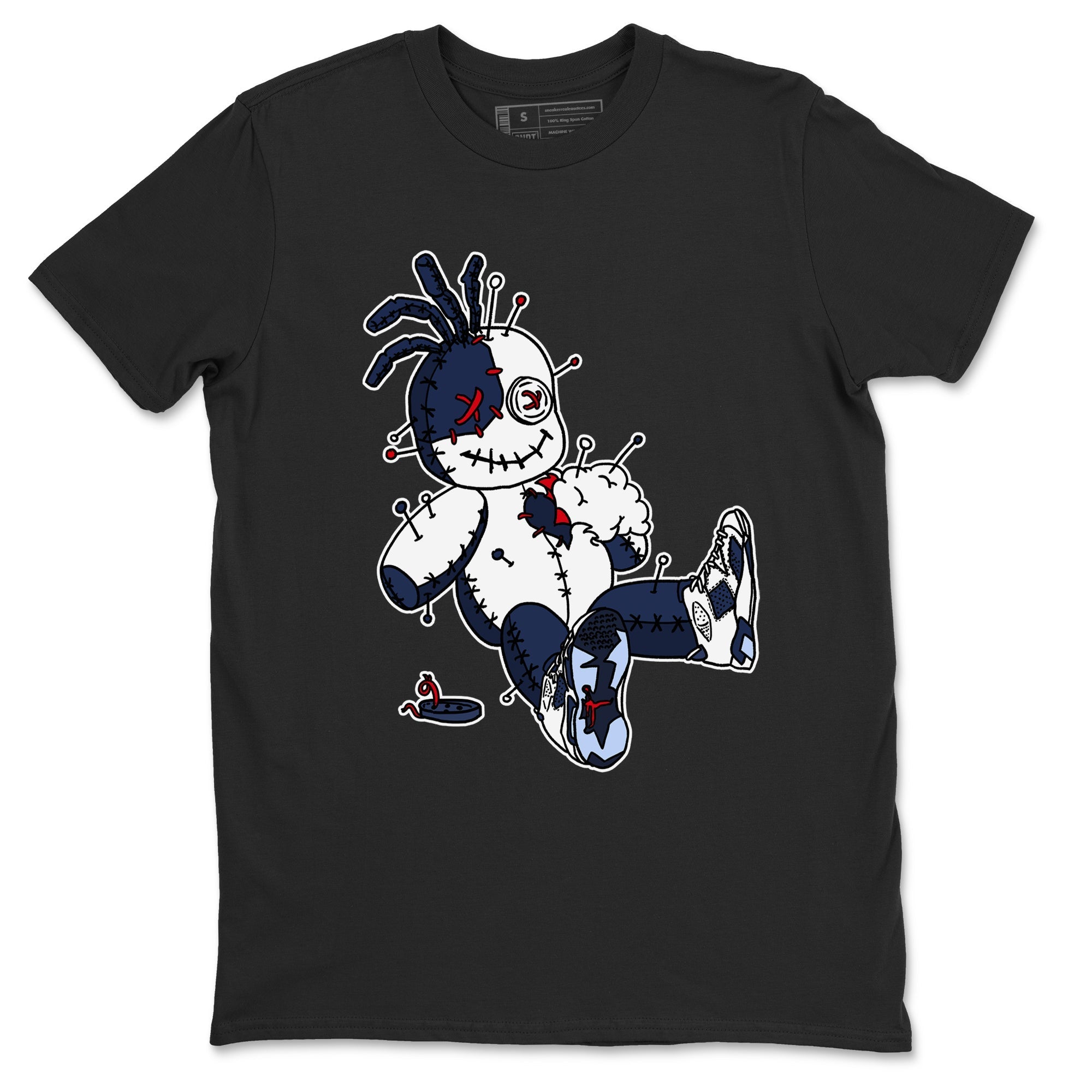 Voodoo Doll snkmatch Tees - Air Jordan 6 White And Midnight Navy