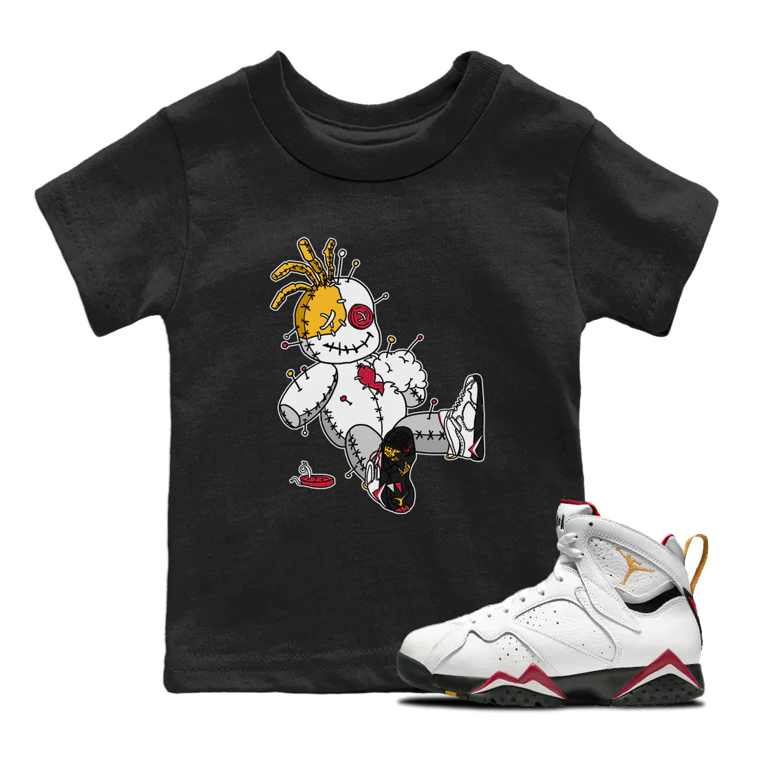 Voodoo Doll Kids Tops - Air Jordan 7 Cardinal