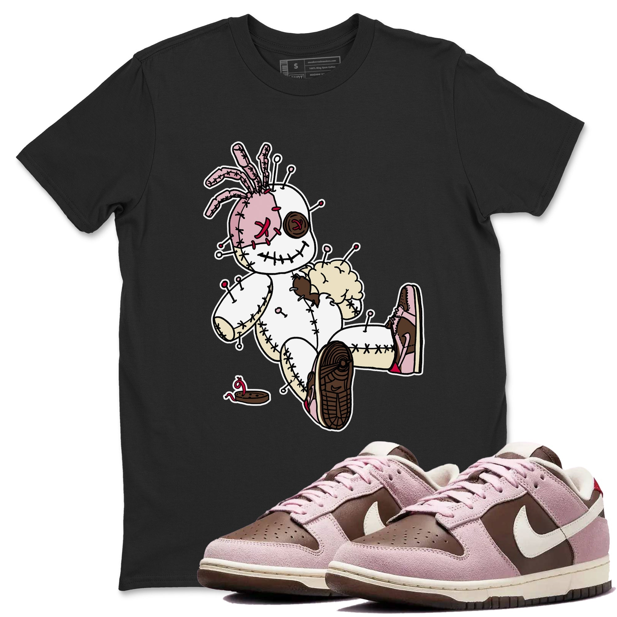 Voodoo Doll snkmatch Tees - Dunk Cacao Wow And Pink Foam