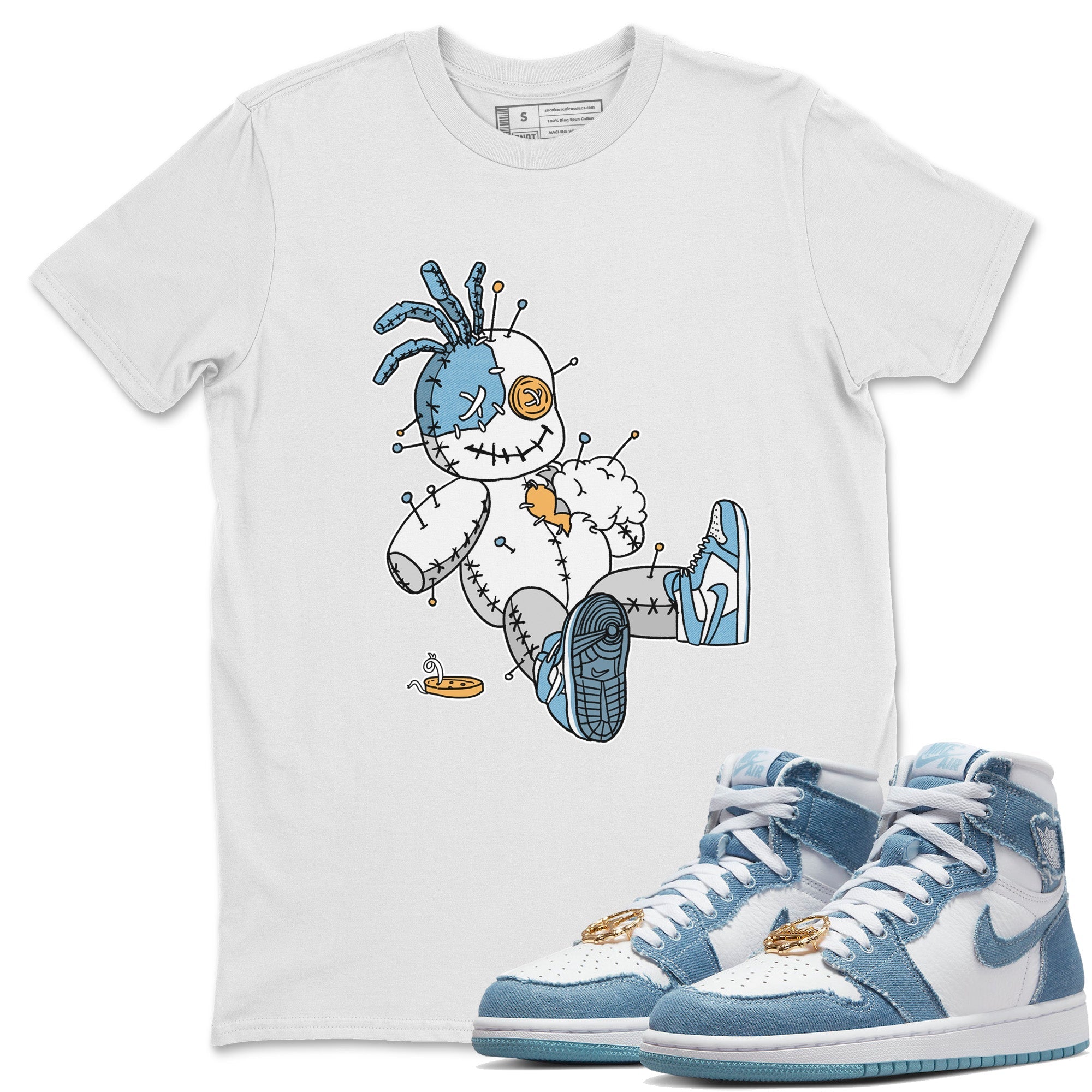 Voodoo Doll Unisex Tops - Air Jordan 1 Denim