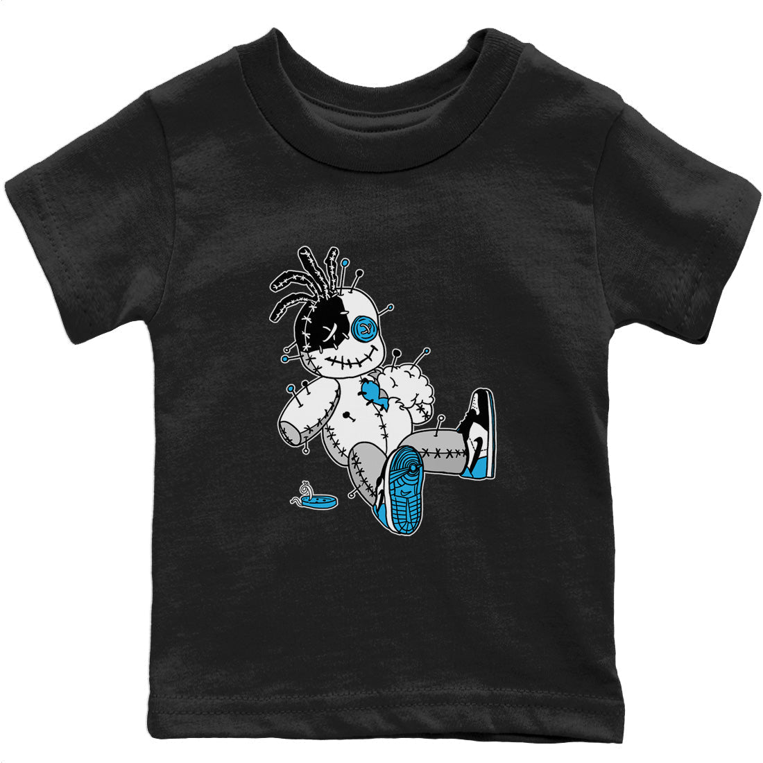 Voodoo Doll Kids Tops - Air Jordan 1 Powder Blue
