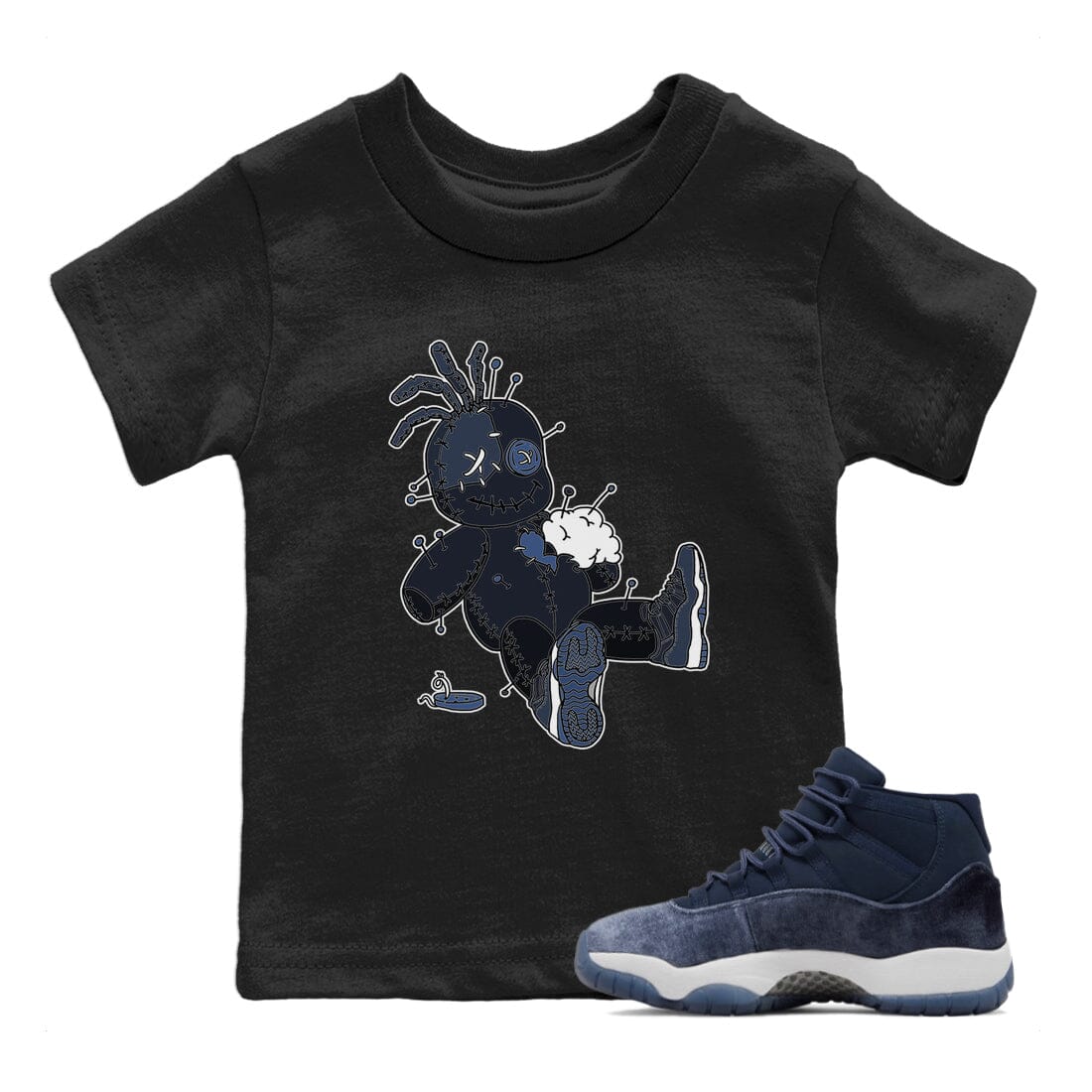 Voodoo Doll Kids Tops - Air Jordan 11 Midnight Navy
