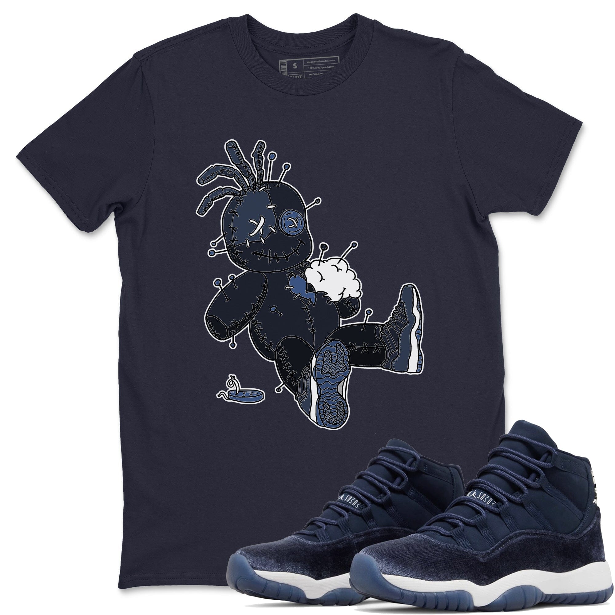 Voodoo Doll Unisex Tops - Air Jordan 11 Midnight Navy