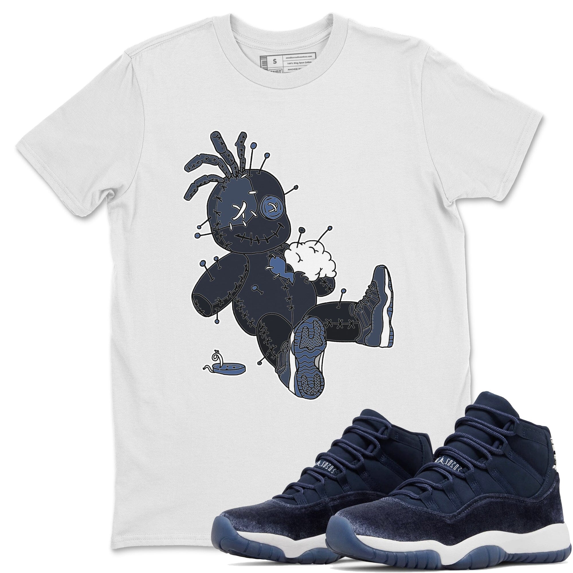 Voodoo Doll Unisex Tops - Air Jordan 11 Midnight Navy