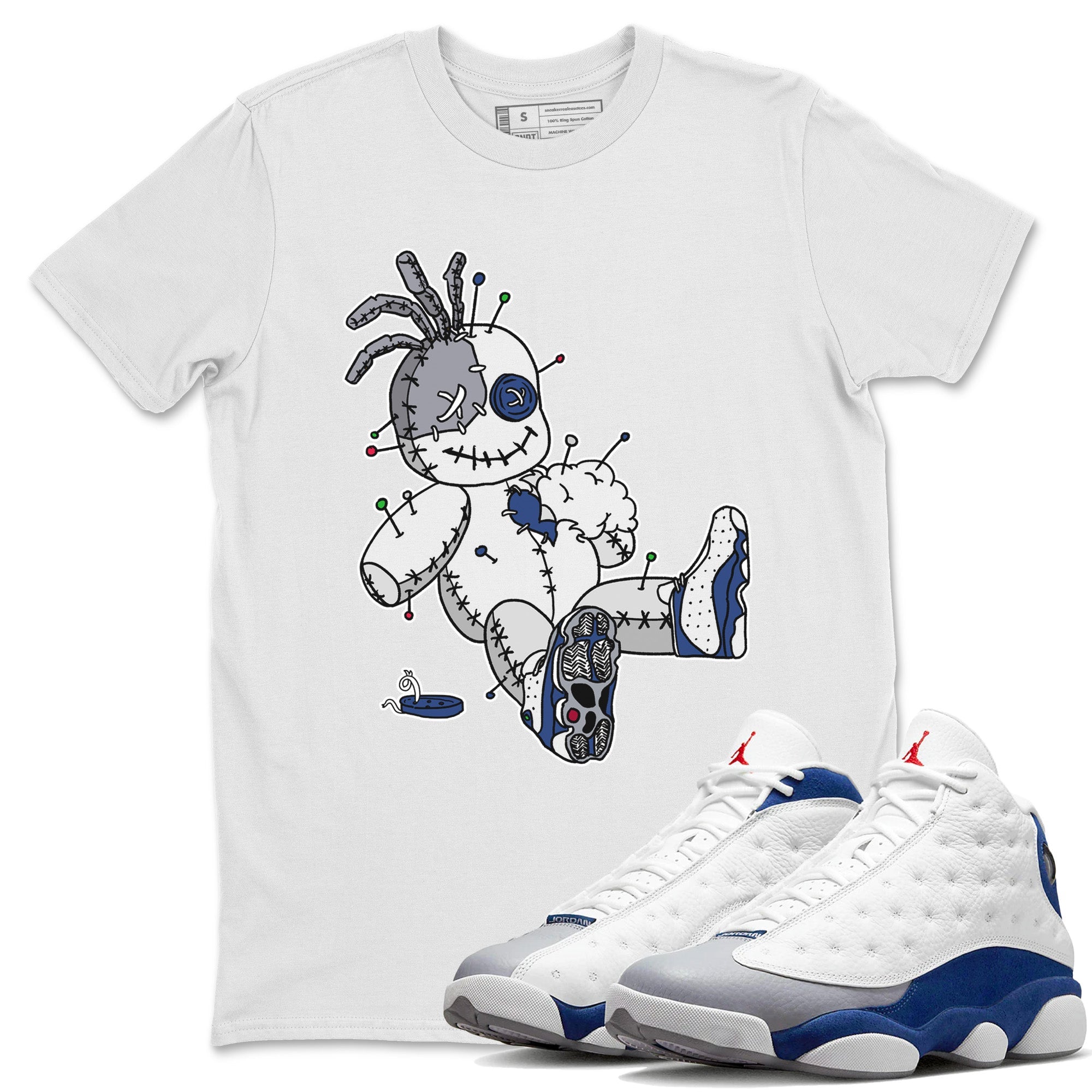 Voodoo Doll Unisex Tops - Air Jordan 13 French Blue
