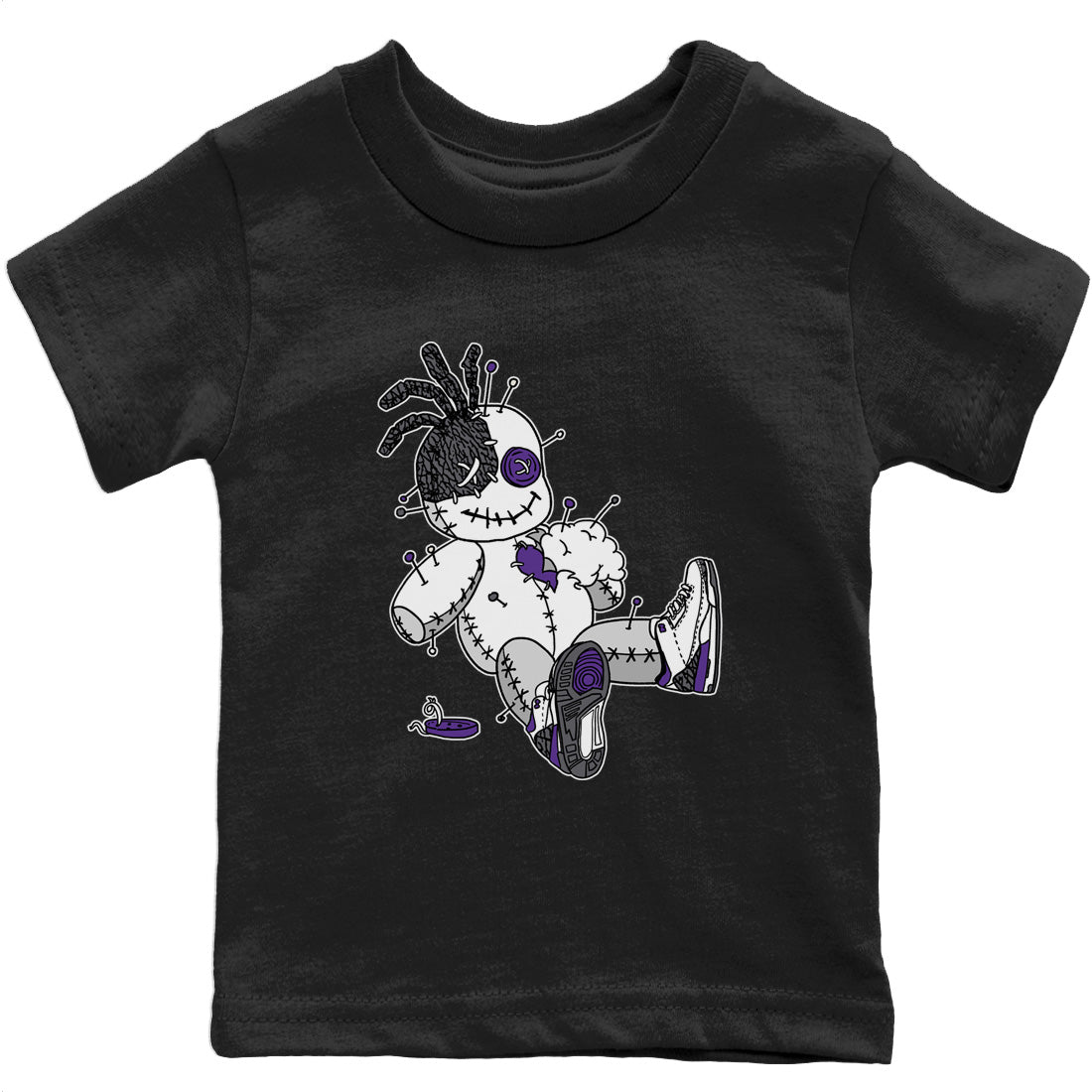 Voodoo Doll Kids Tops - Air Jordan 3 Dark Iris