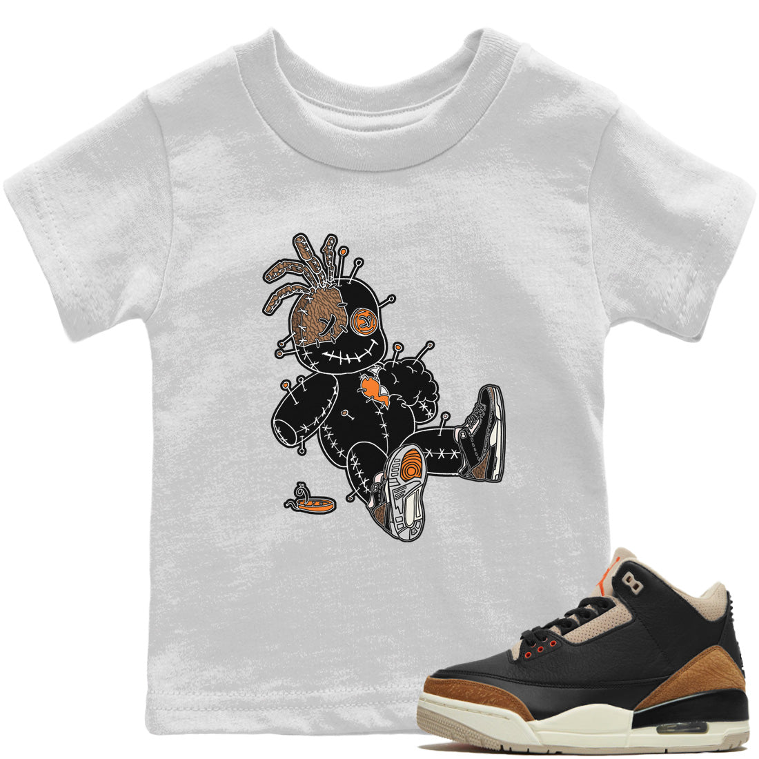 Voodoo Doll Kids Tops - Air Jordan 3 Desert Elephant