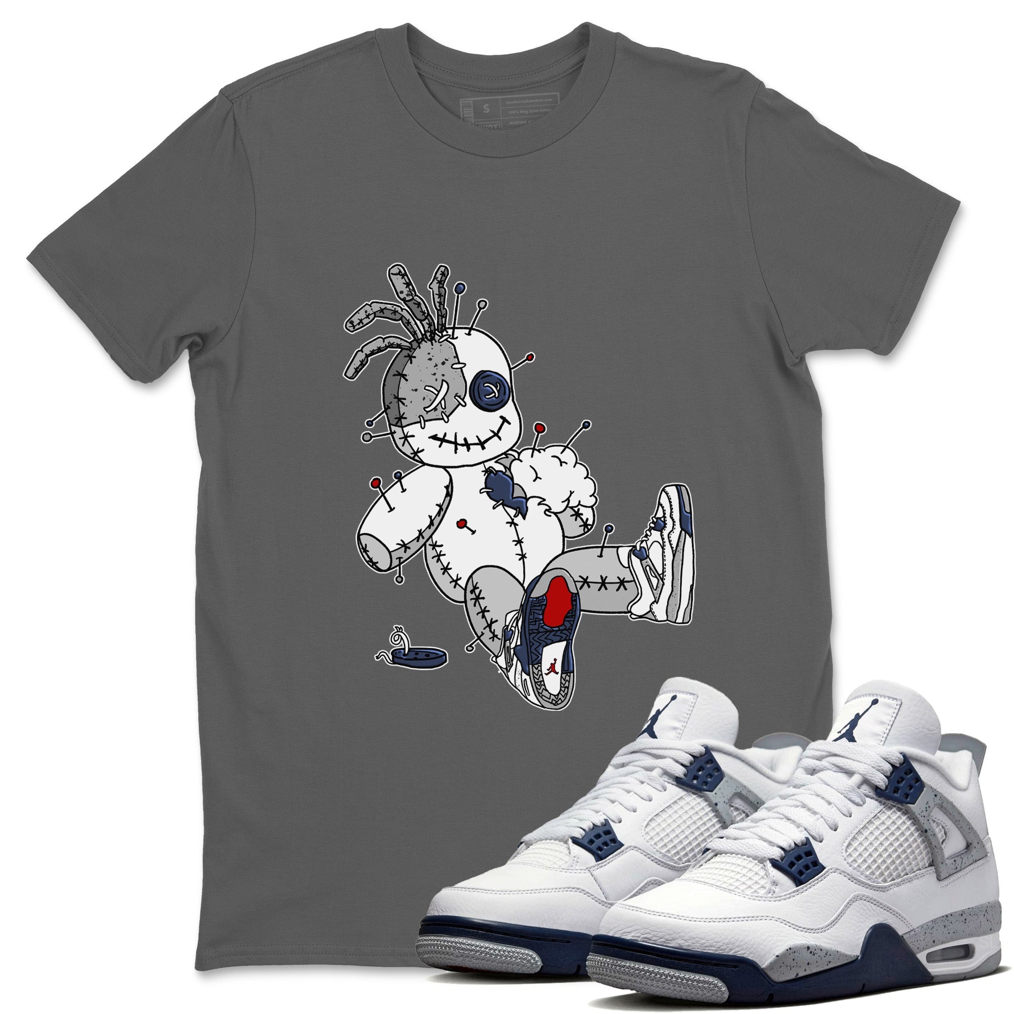 Voodoo Doll Unisex Tops - Air Jordan 4 Midnight Navy