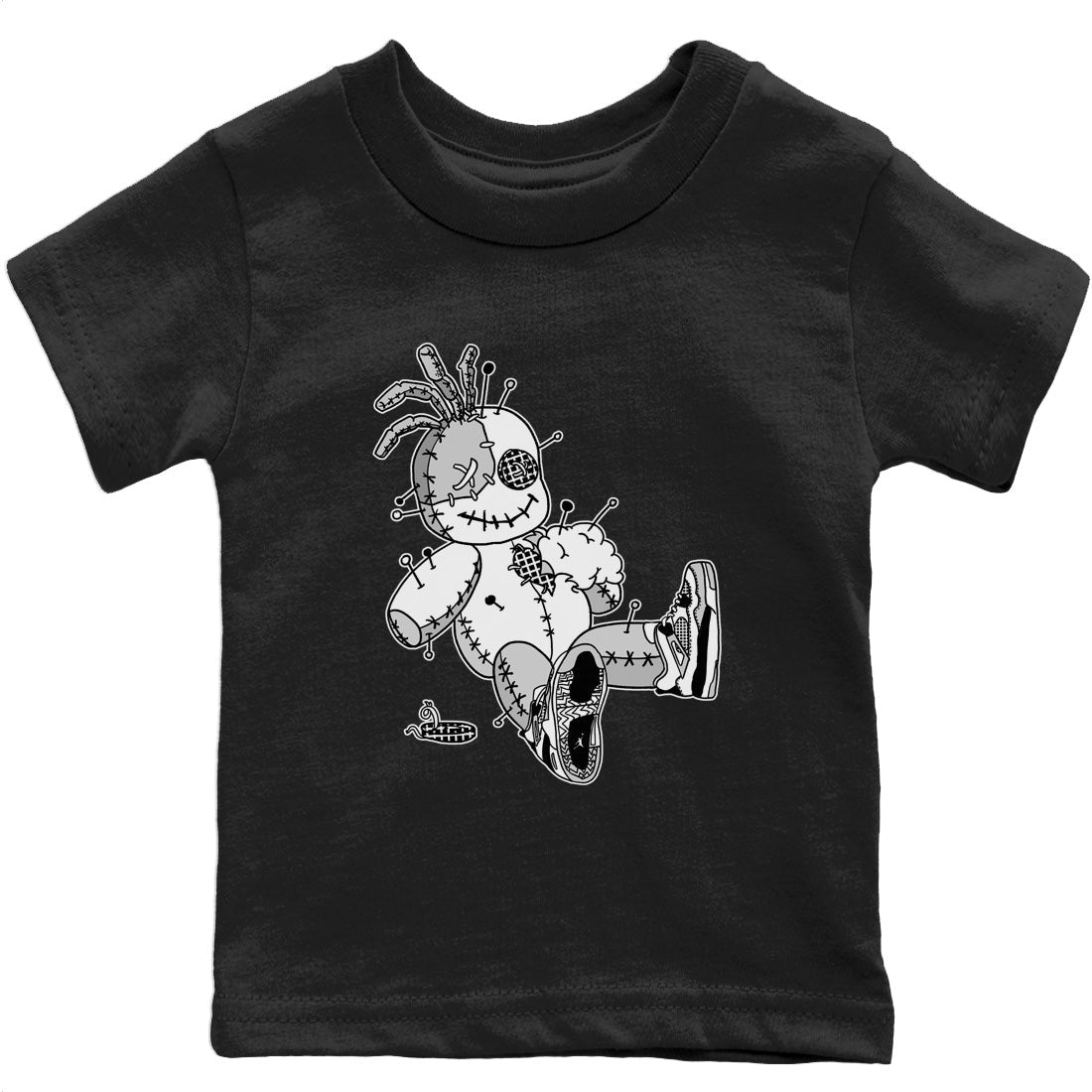 Voodoo Doll Kids Tops - Air Jordan 4 Military Black