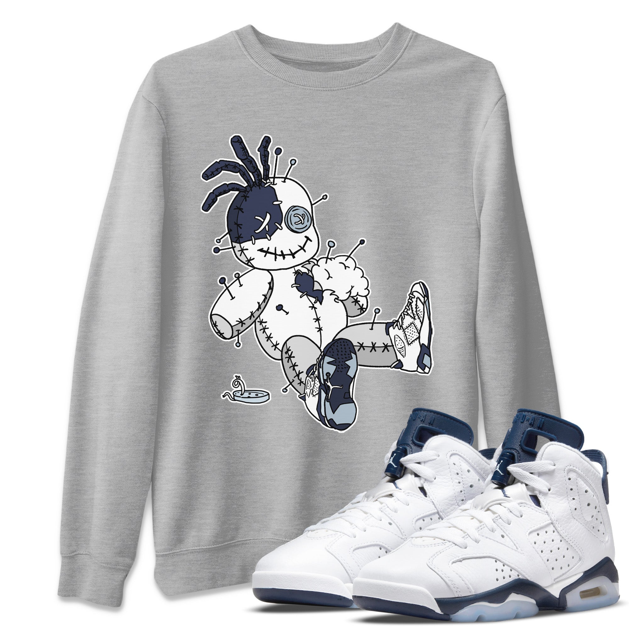 Voodoo Doll Unisex Tops - Air Jordan 6 Midnight Navy