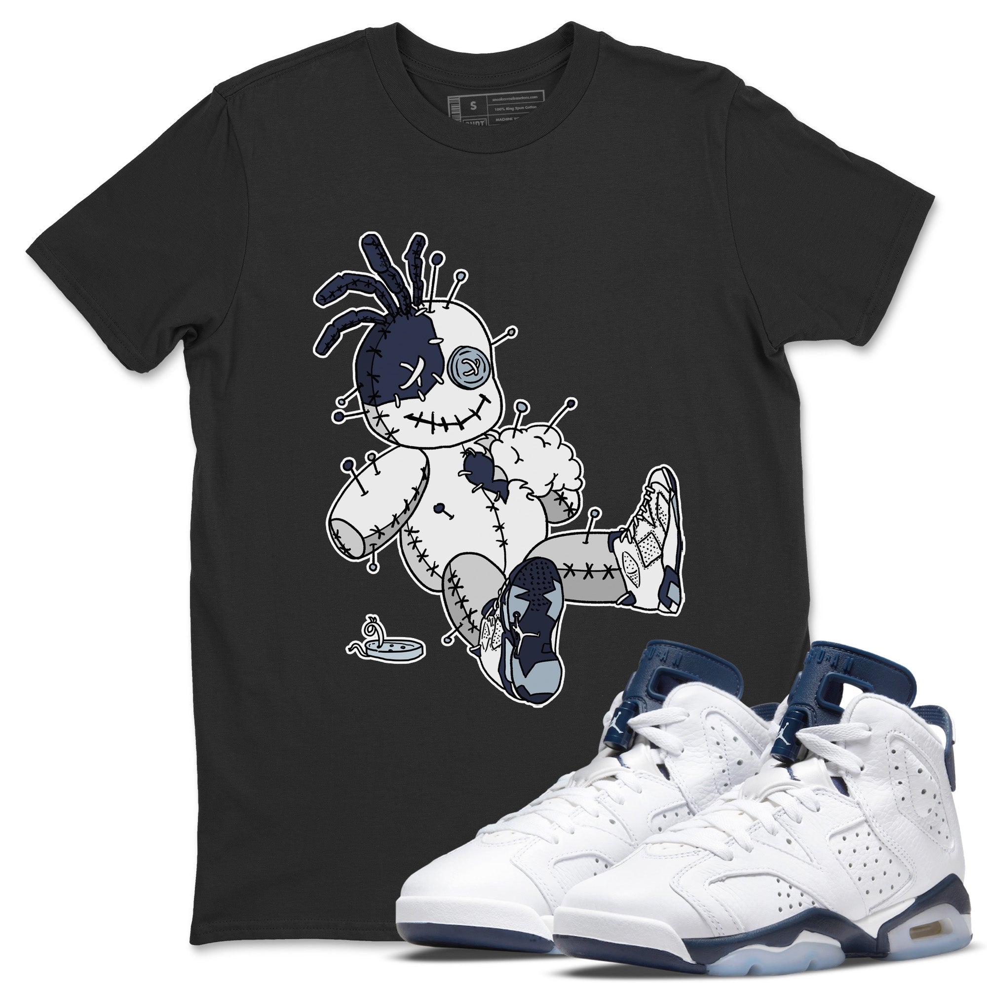 Voodoo Doll Unisex Tops - Air Jordan 6 Midnight Navy