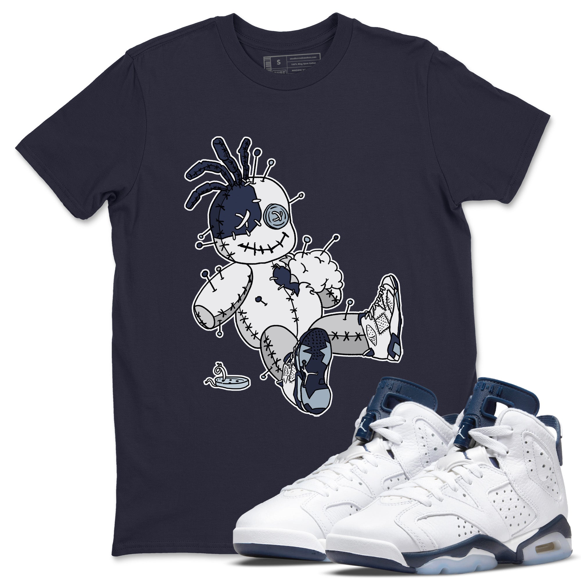Voodoo Doll Unisex Tops - Air Jordan 6 Midnight Navy
