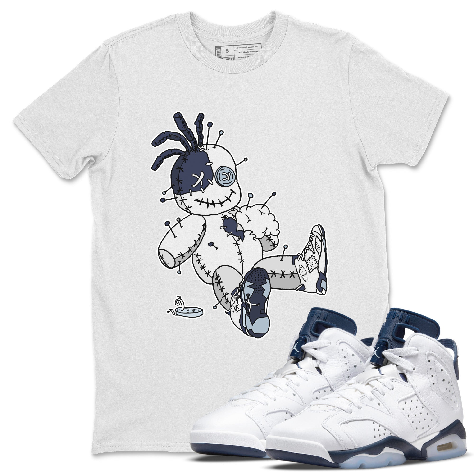 Voodoo Doll Unisex Tops - Air Jordan 6 Midnight Navy