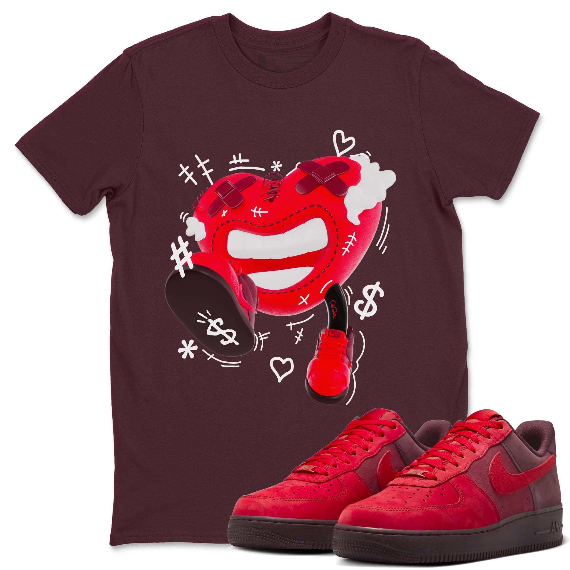 Walk In Love snkmatch Tees - Air Force 1 Layers Of Love