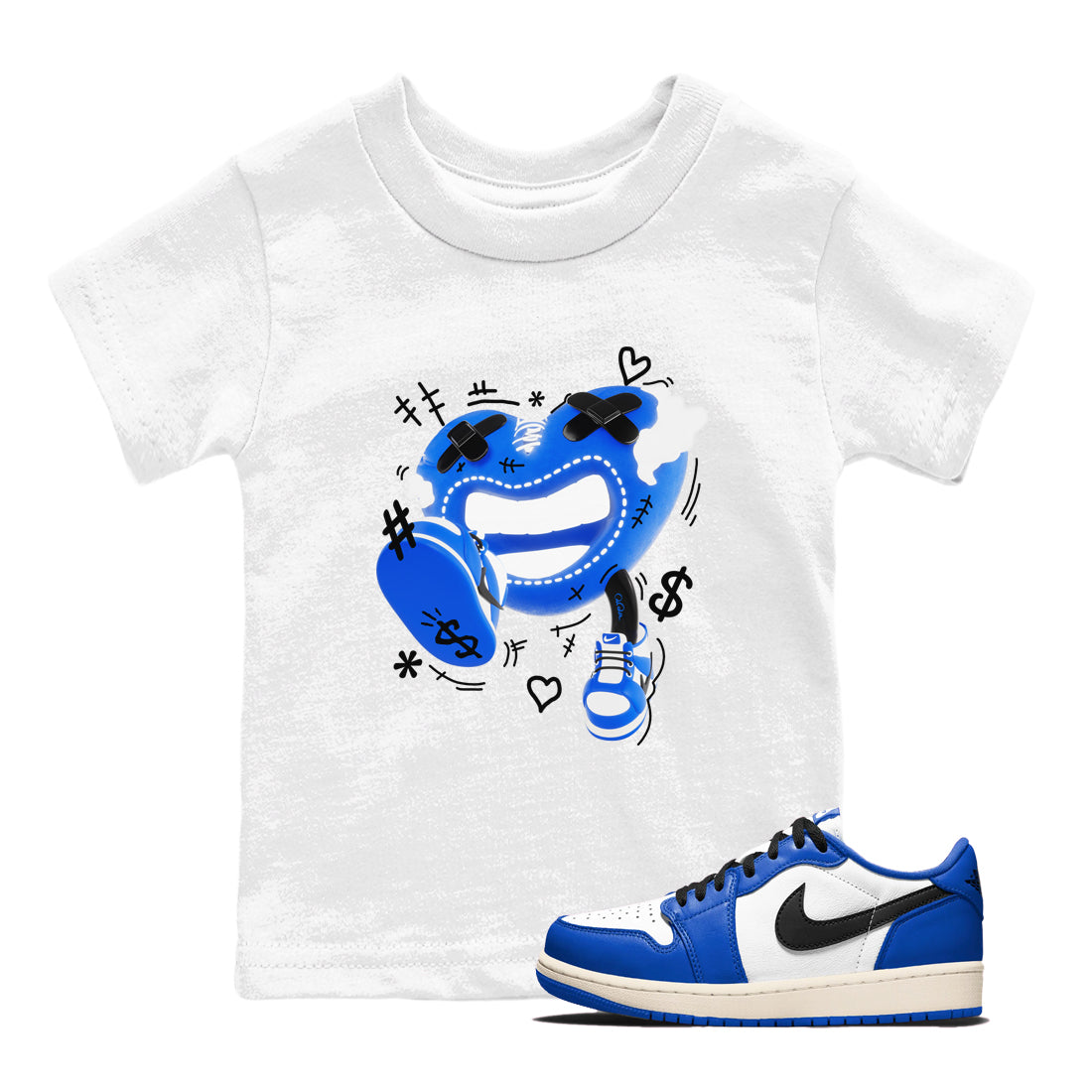 Walk In Love snkmatch Tees Kids - Air Jordan 1 Game Royal