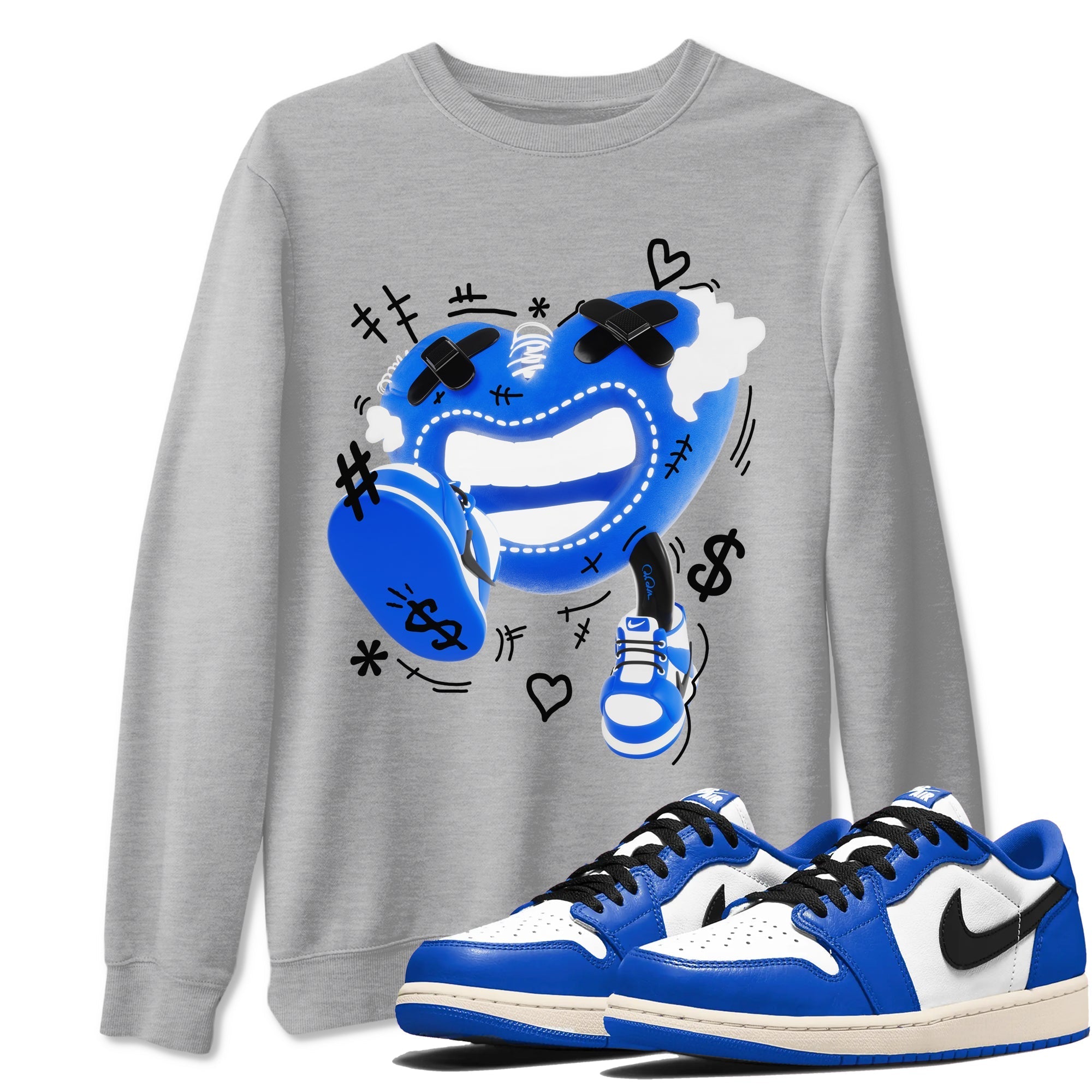 Walk In Love snkmatch Tees - Air Jordan 1 Game Royal