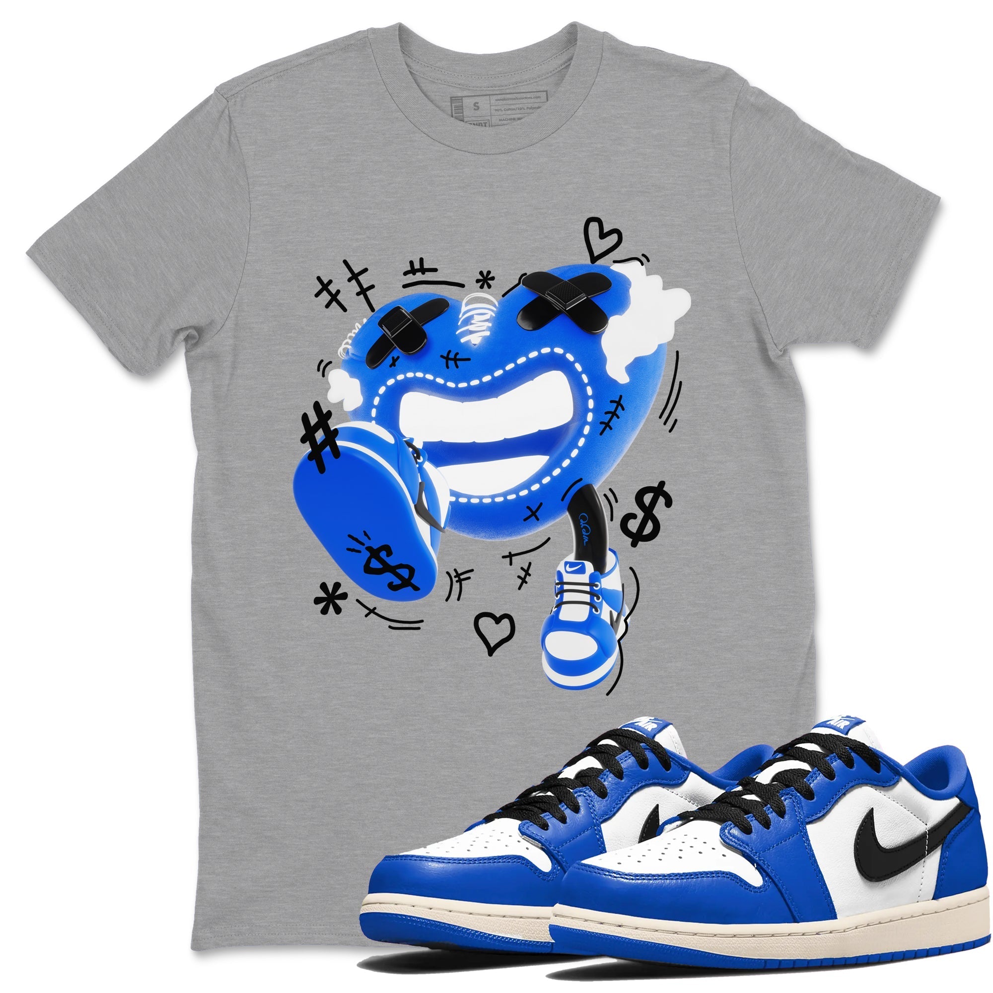 Walk In Love snkmatch Tees - Air Jordan 1 Game Royal