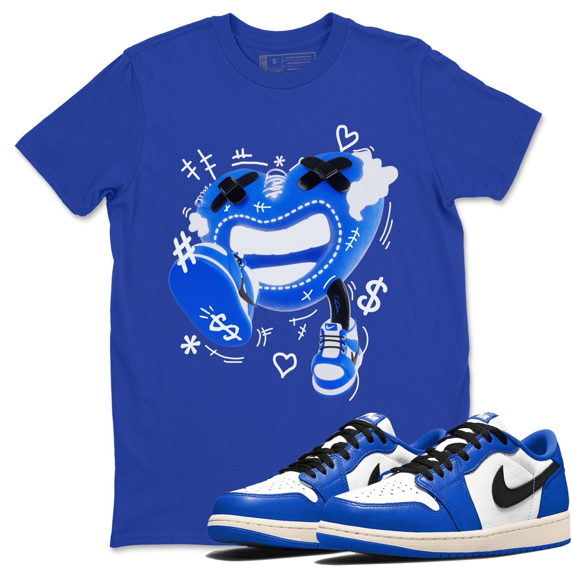 Walk In Love snkmatch Tees - Air Jordan 1 Game Royal
