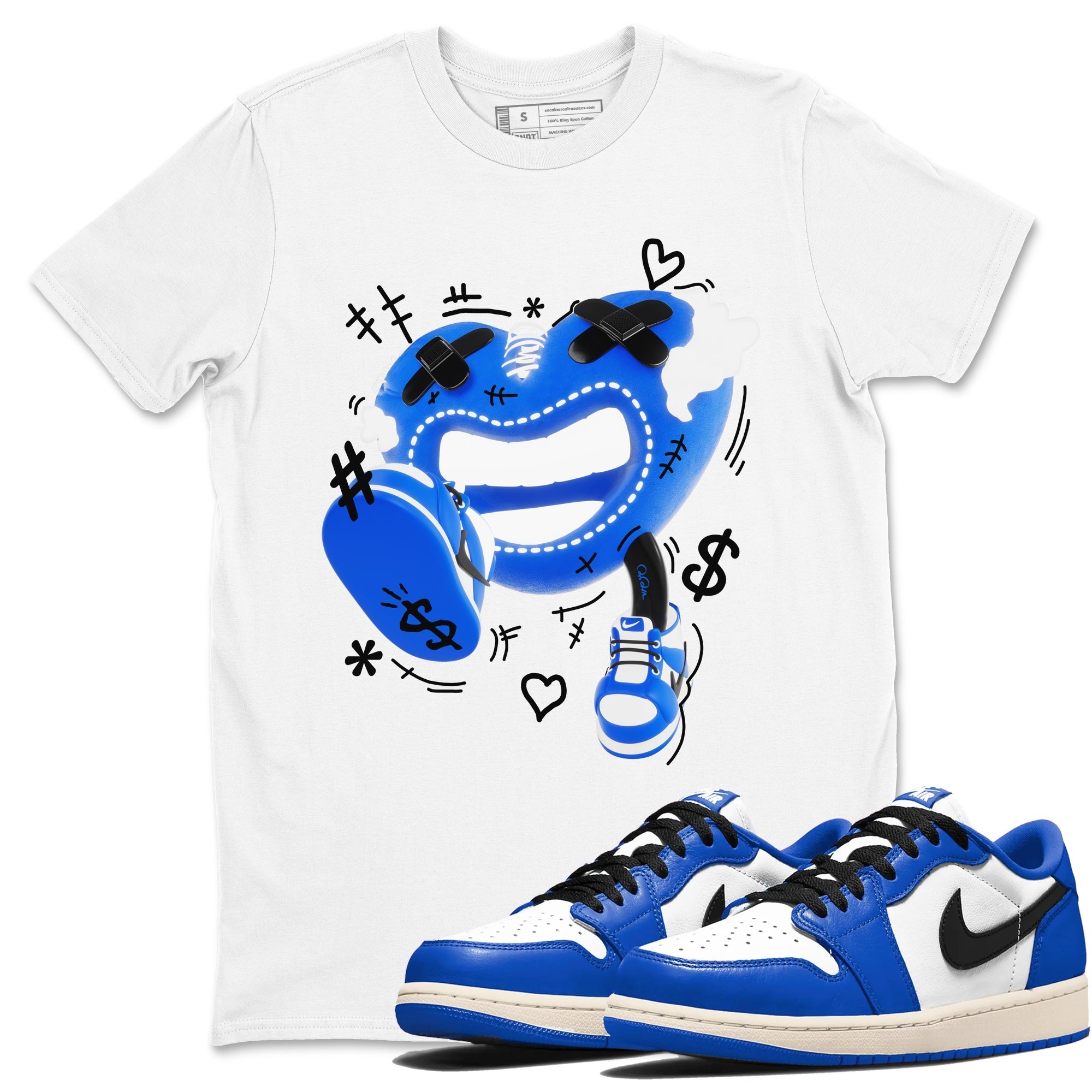 Walk In Love snkmatch Tees - Air Jordan 1 Game Royal