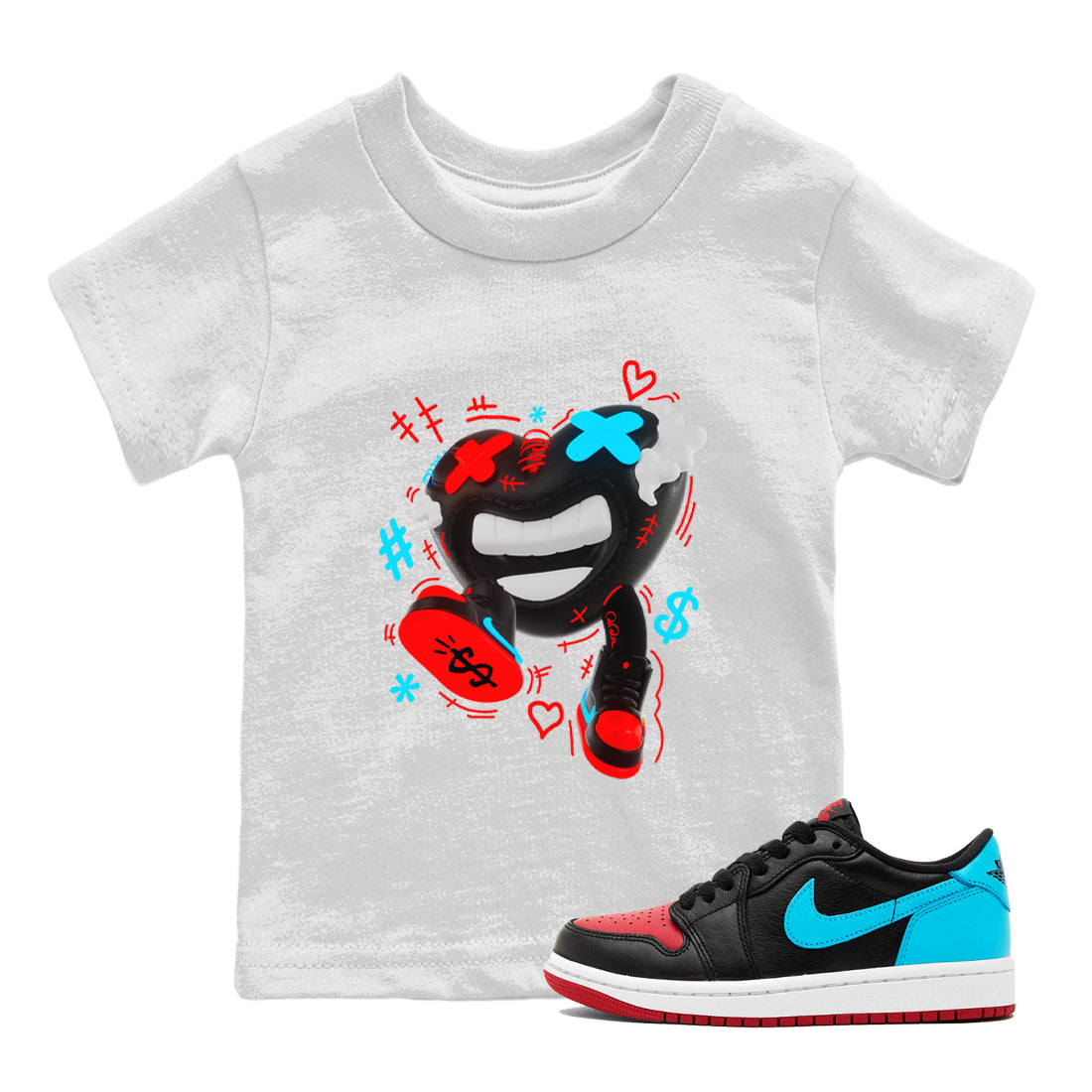 Walk In Love snkmatch Tee Kids - Air Jordan 1 UNC to Chicago