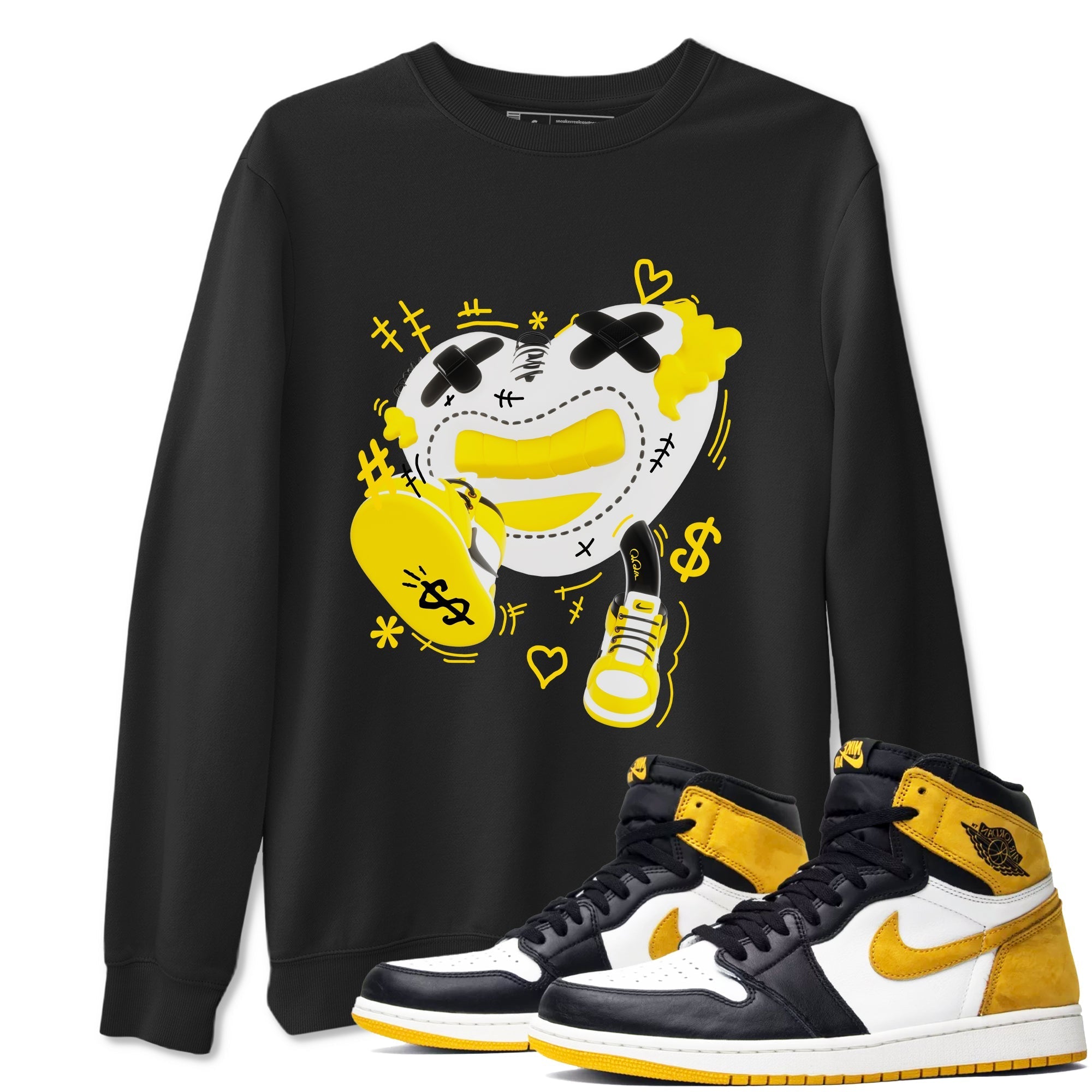 Walk In Love snkmatch Tees - Air Jordan 1 Yellow Ochre