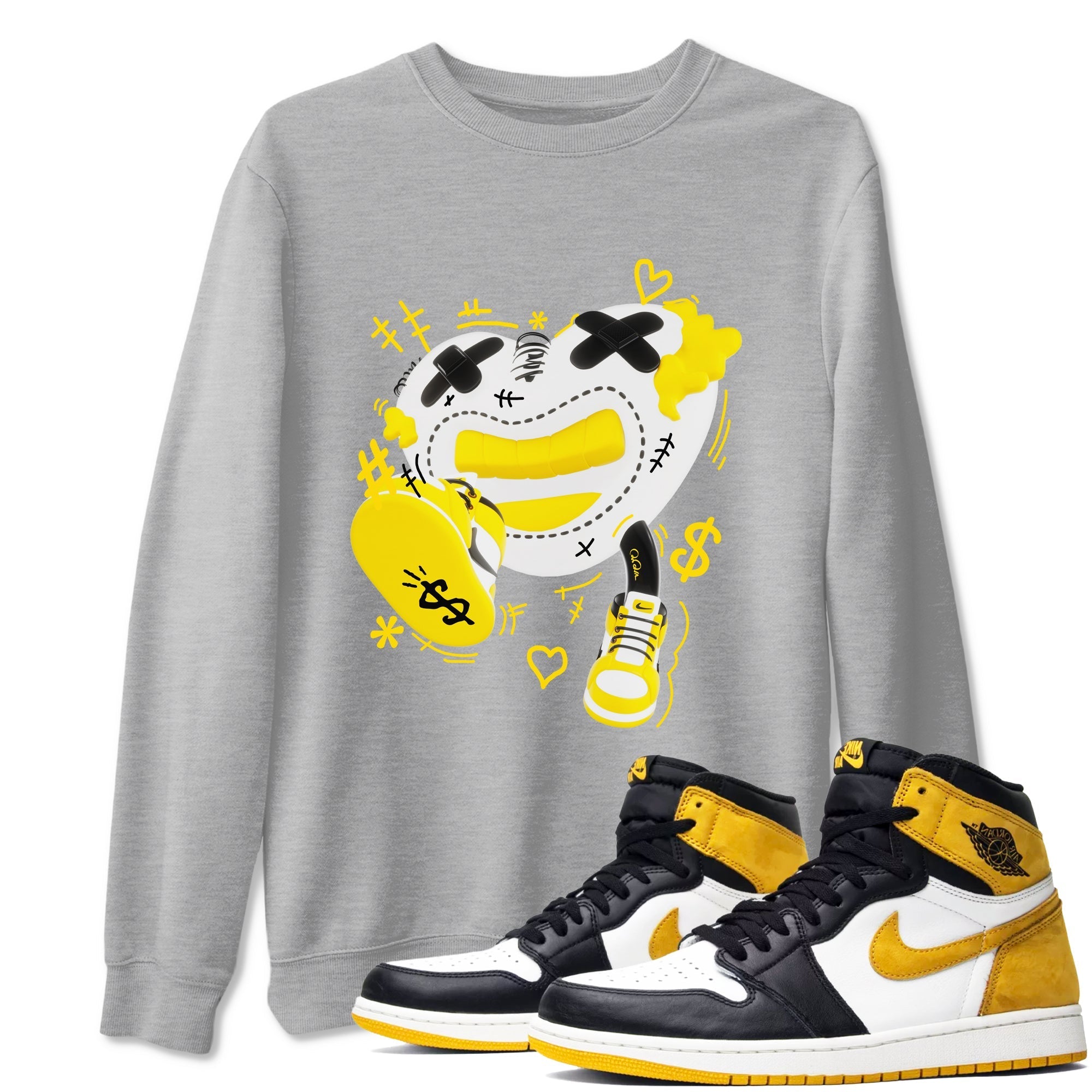 Walk In Love snkmatch Tees - Air Jordan 1 Yellow Ochre