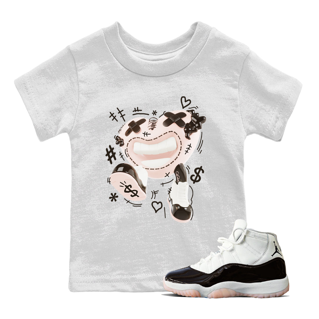 Walk In Love snkmatch Tee Kids - Air Jordan 11 Neapolitan
