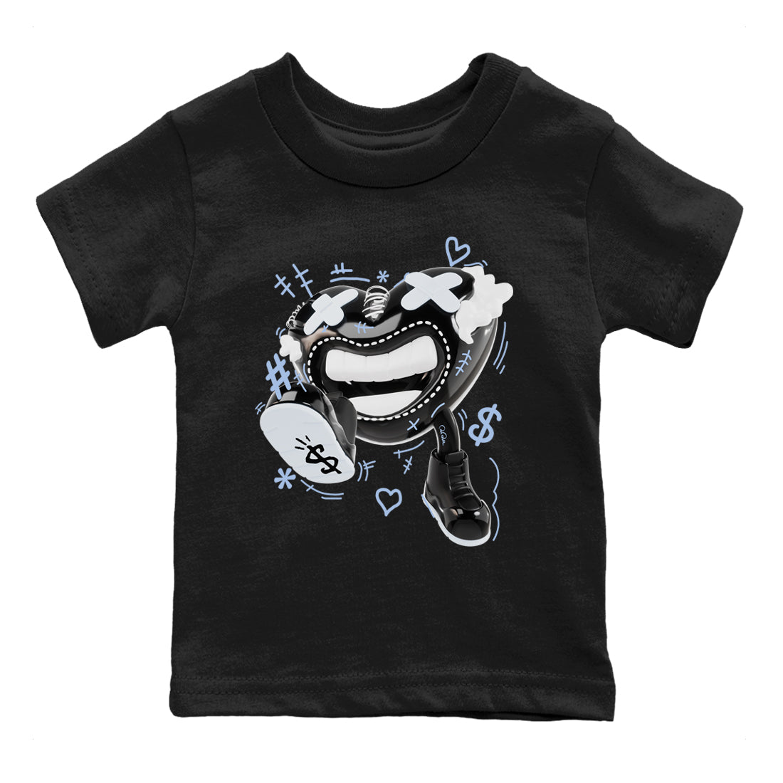 Walk In Love snkmatch Tee Kids - Air Jordan 11 Black and Varsity Royal