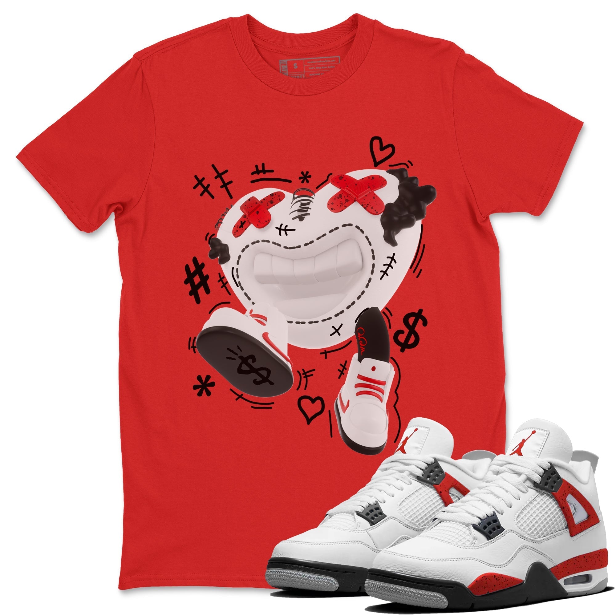 Walk In Love snkmatch Tee - Air Jordan 4 Red Cement