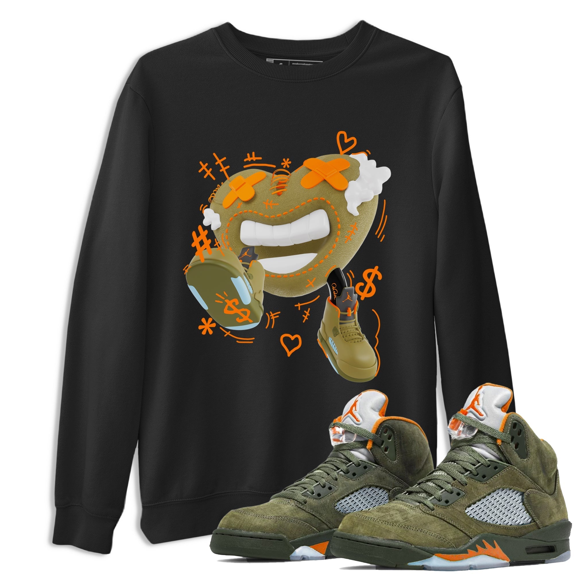 Walk In Love snkmatch Tees - Air Jordan 5 Olive