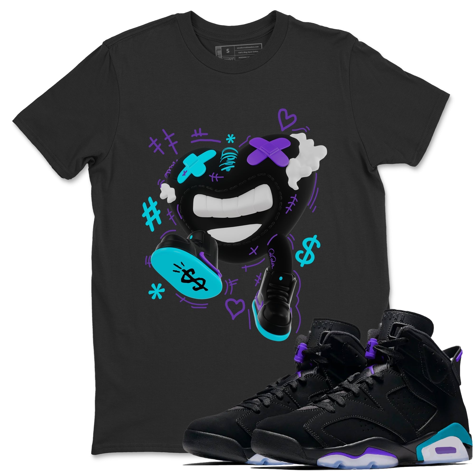 Walk In Love snkmatch Tee - Air Jordan 6 Aqua