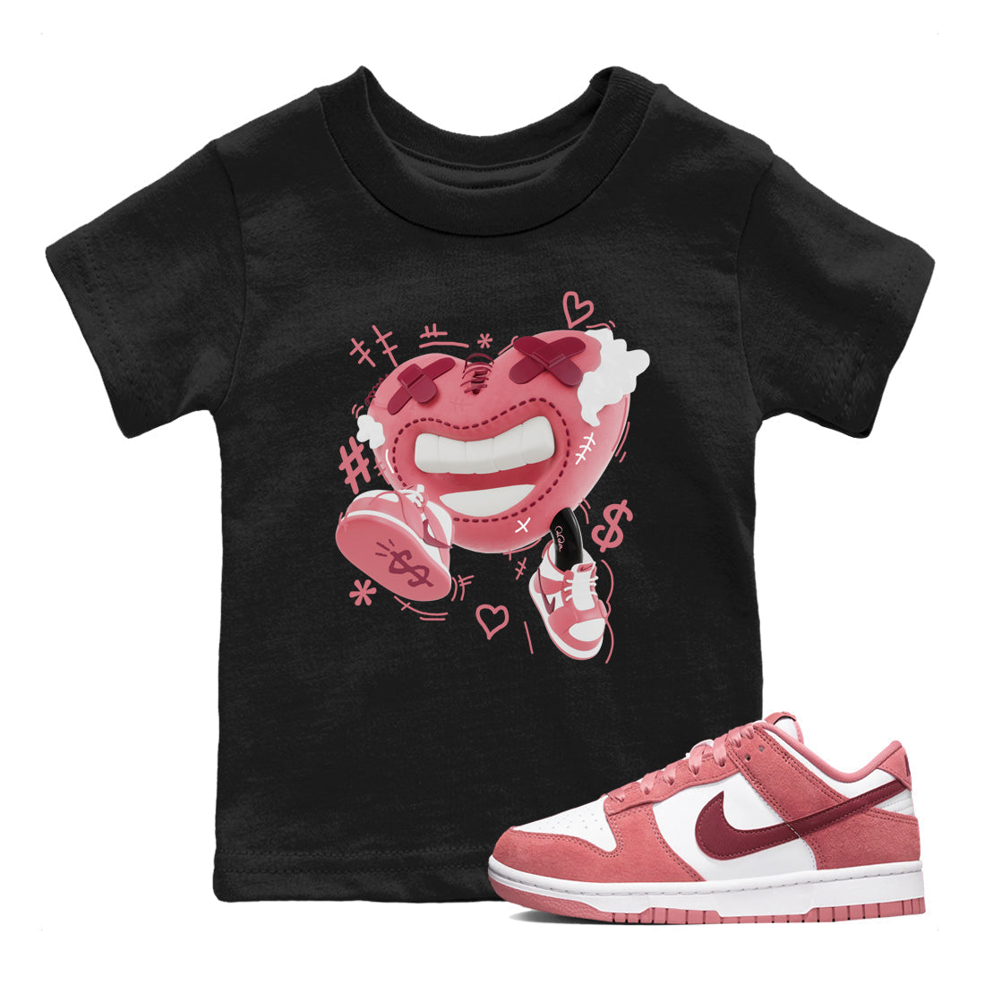 Walk In Love snkmatch Tee Kids - Dunk Valentines Day 2024